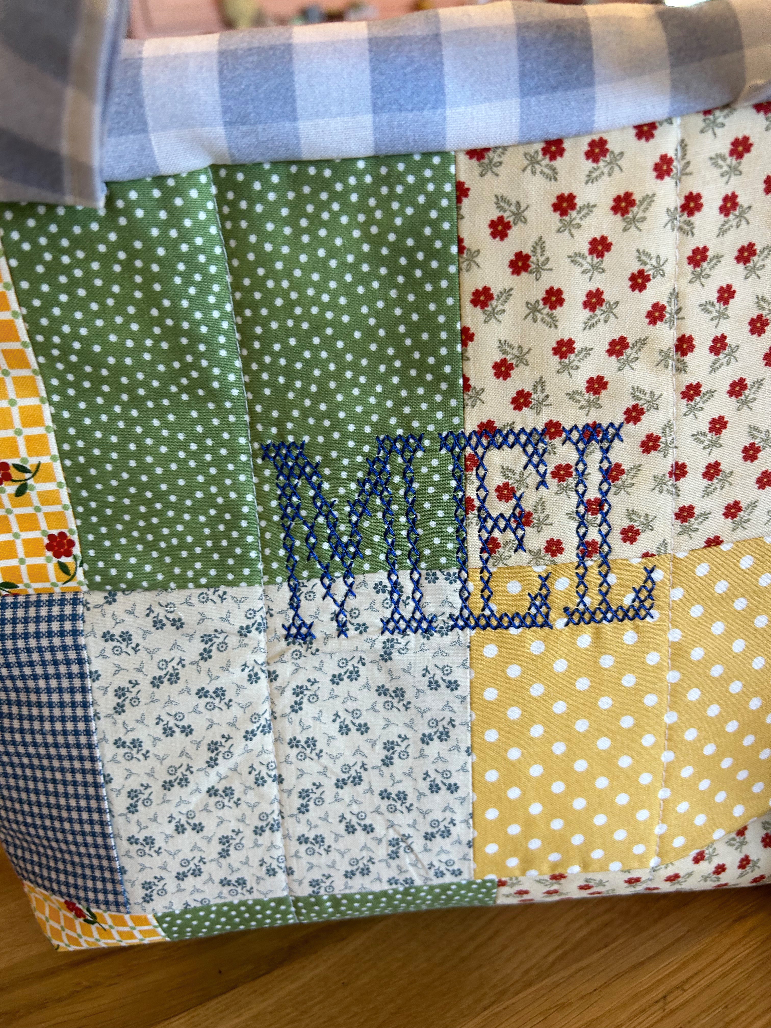 Quilted patchwork purse Sewing class Ages 9- Adult