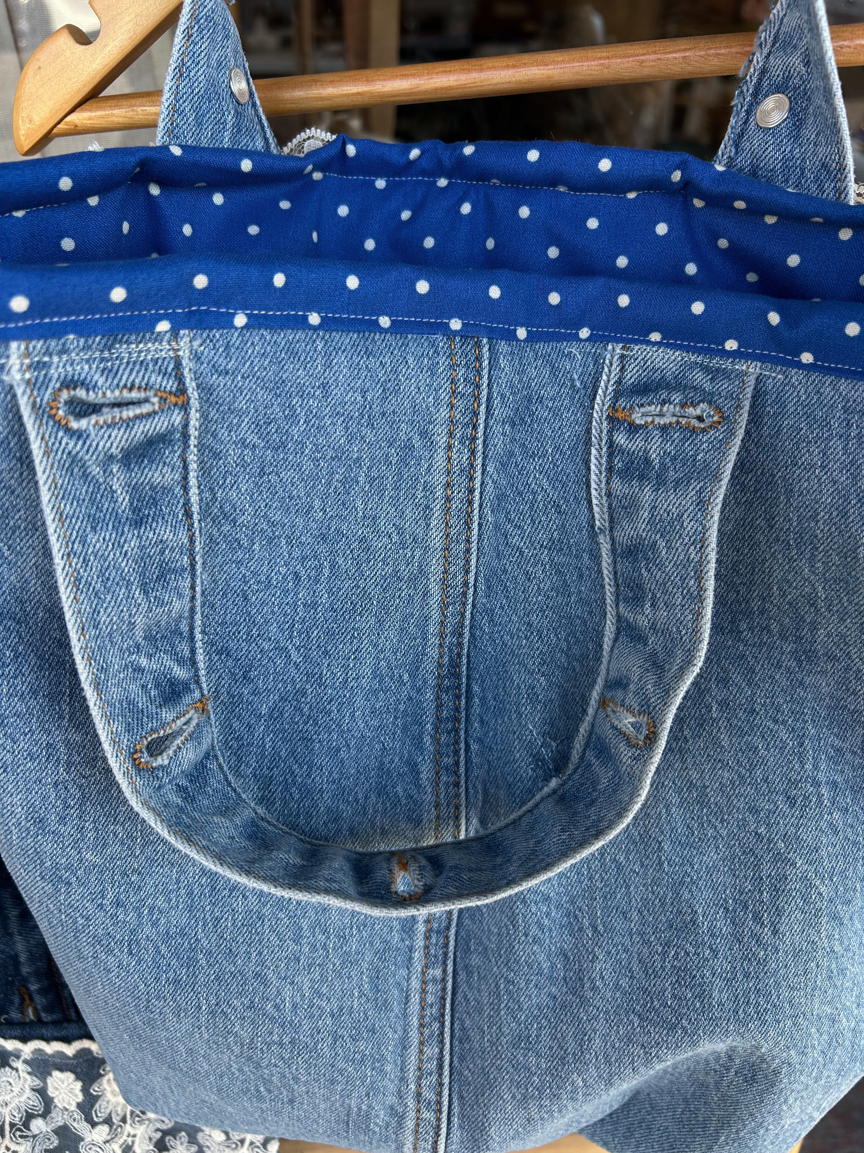 Denim Tote up-cycled