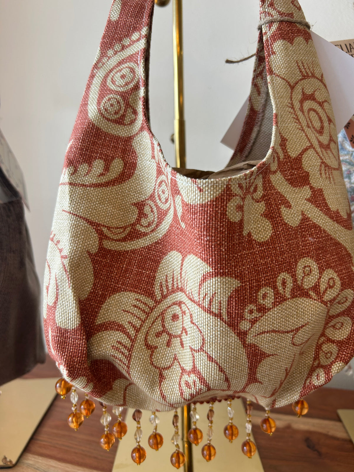 Terra cotta tassel purse