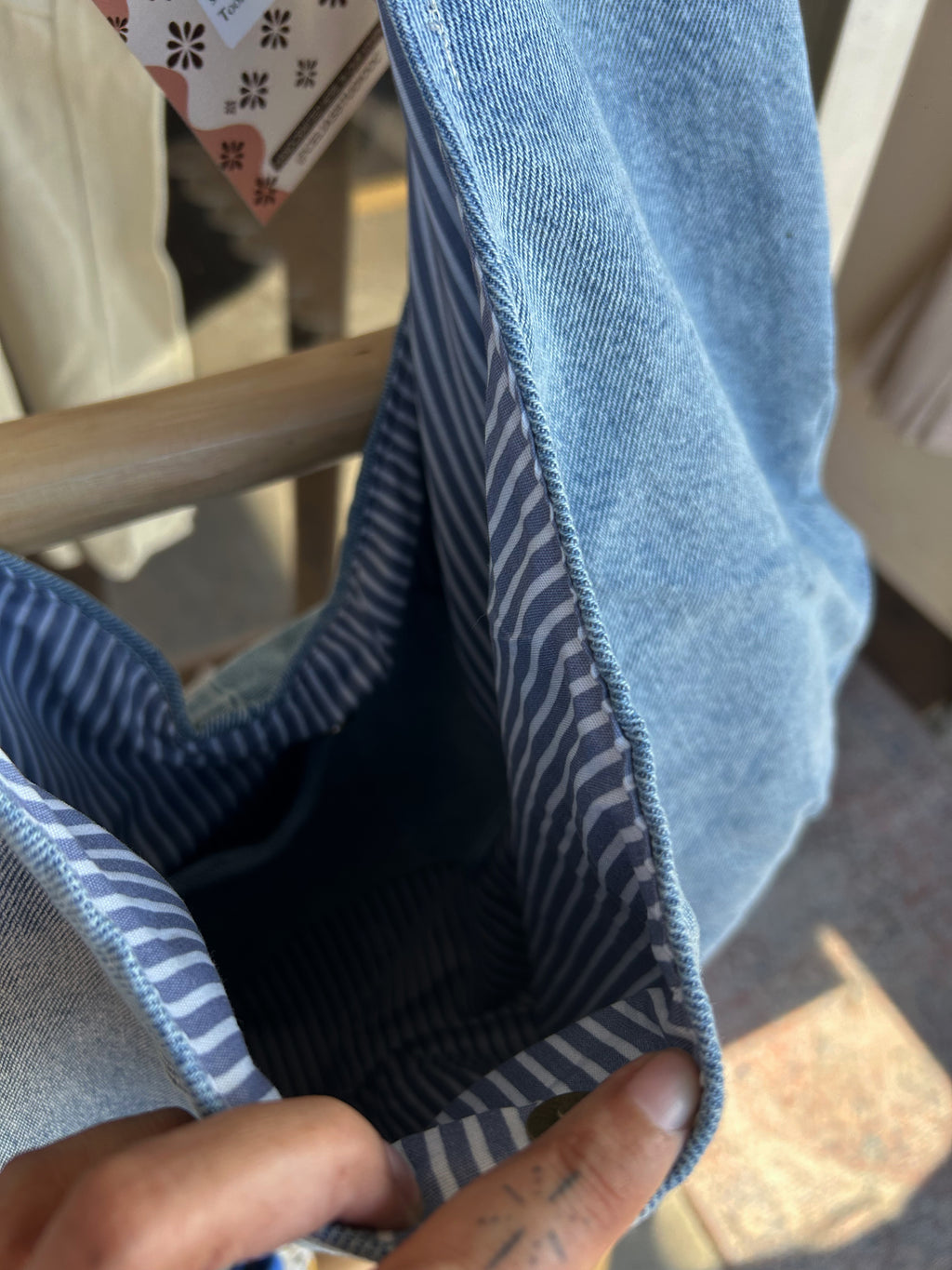 Denim Hobo purse Large