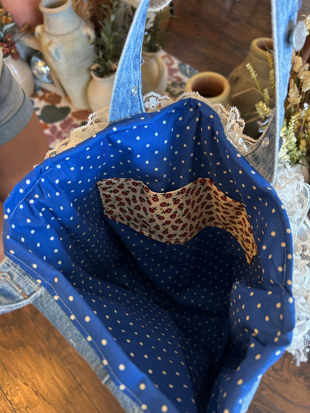 Denim Tote up-cycled