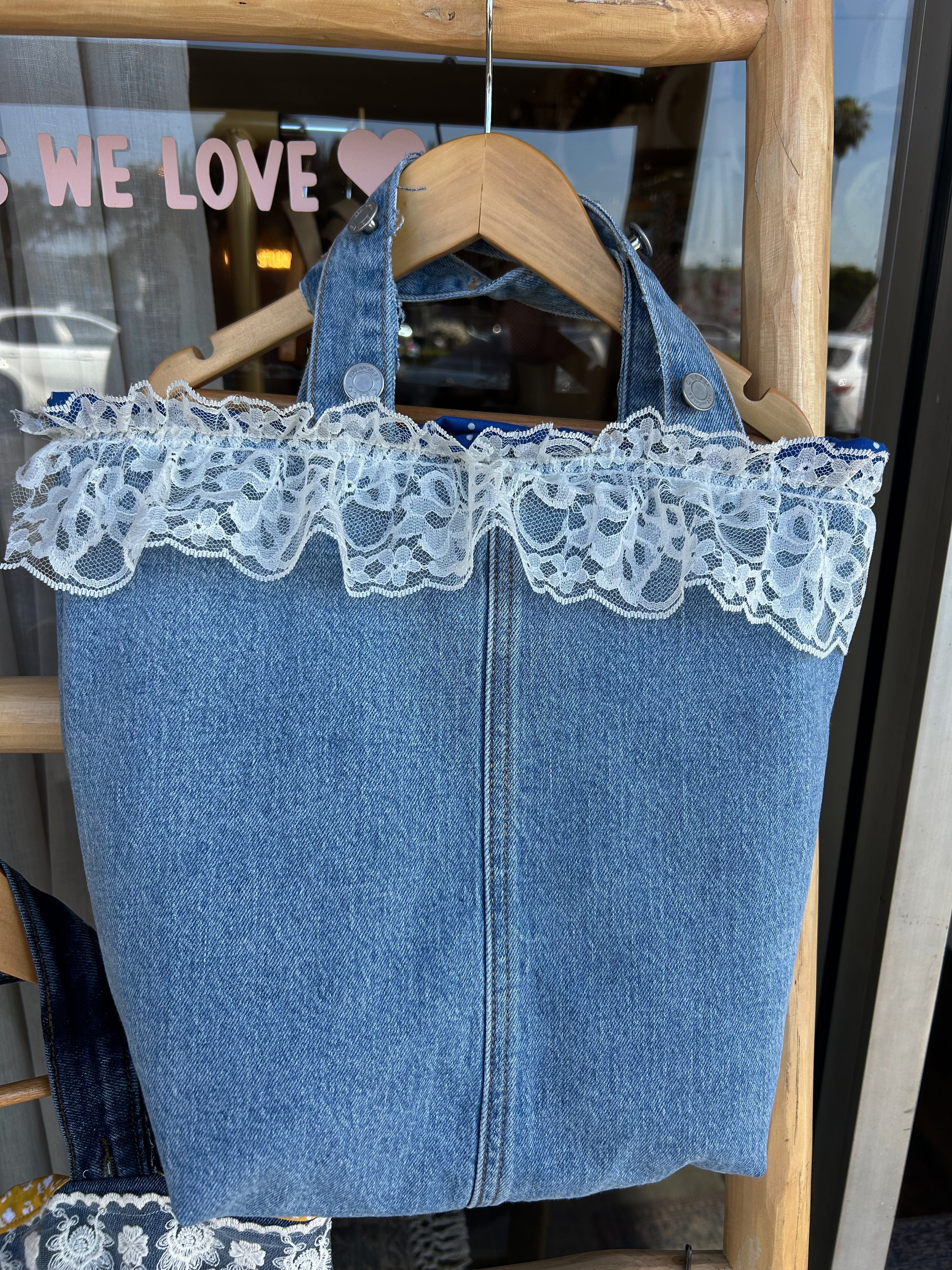 Denim Tote up-cycled