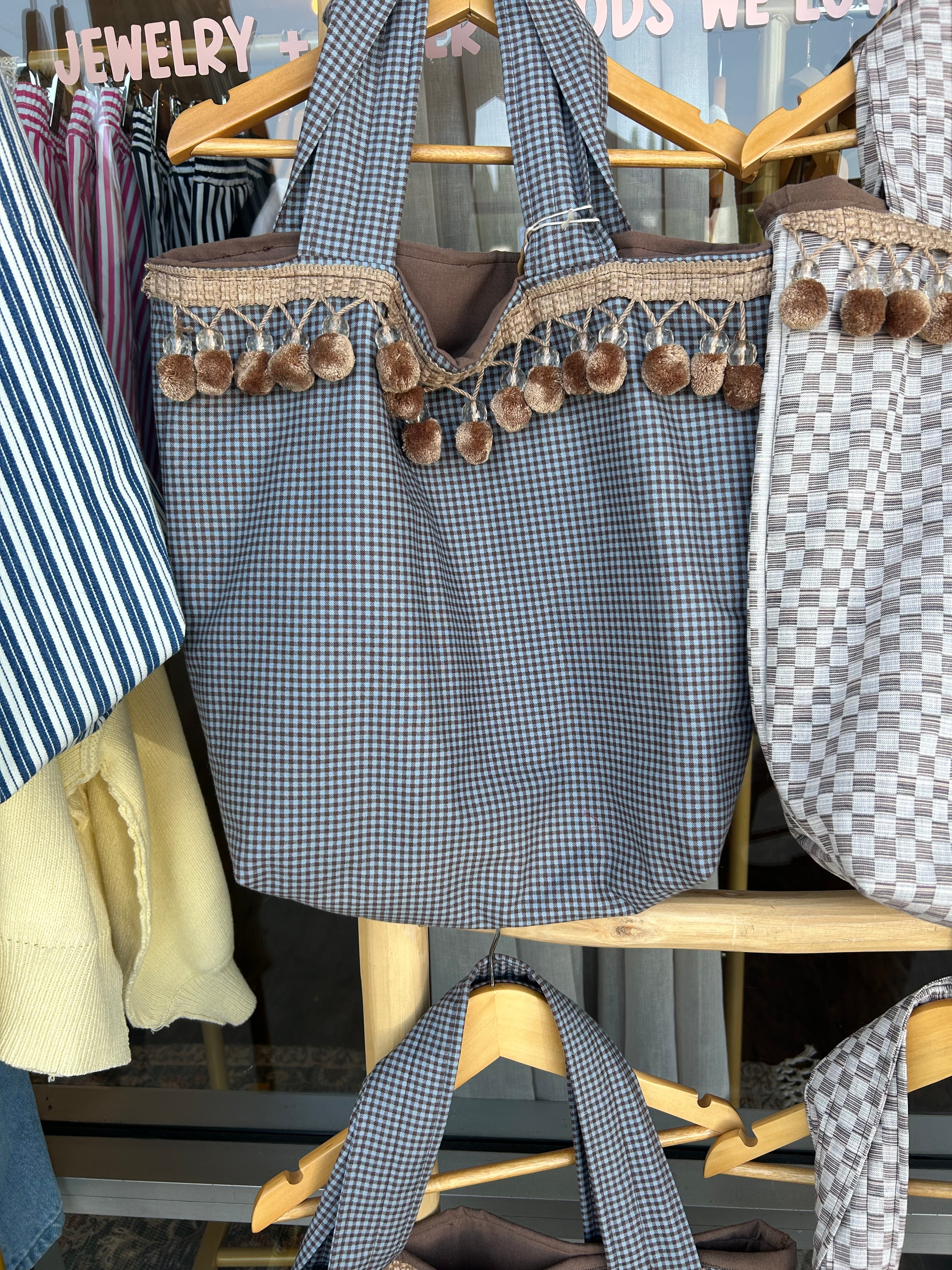 Bali Tote blue brown