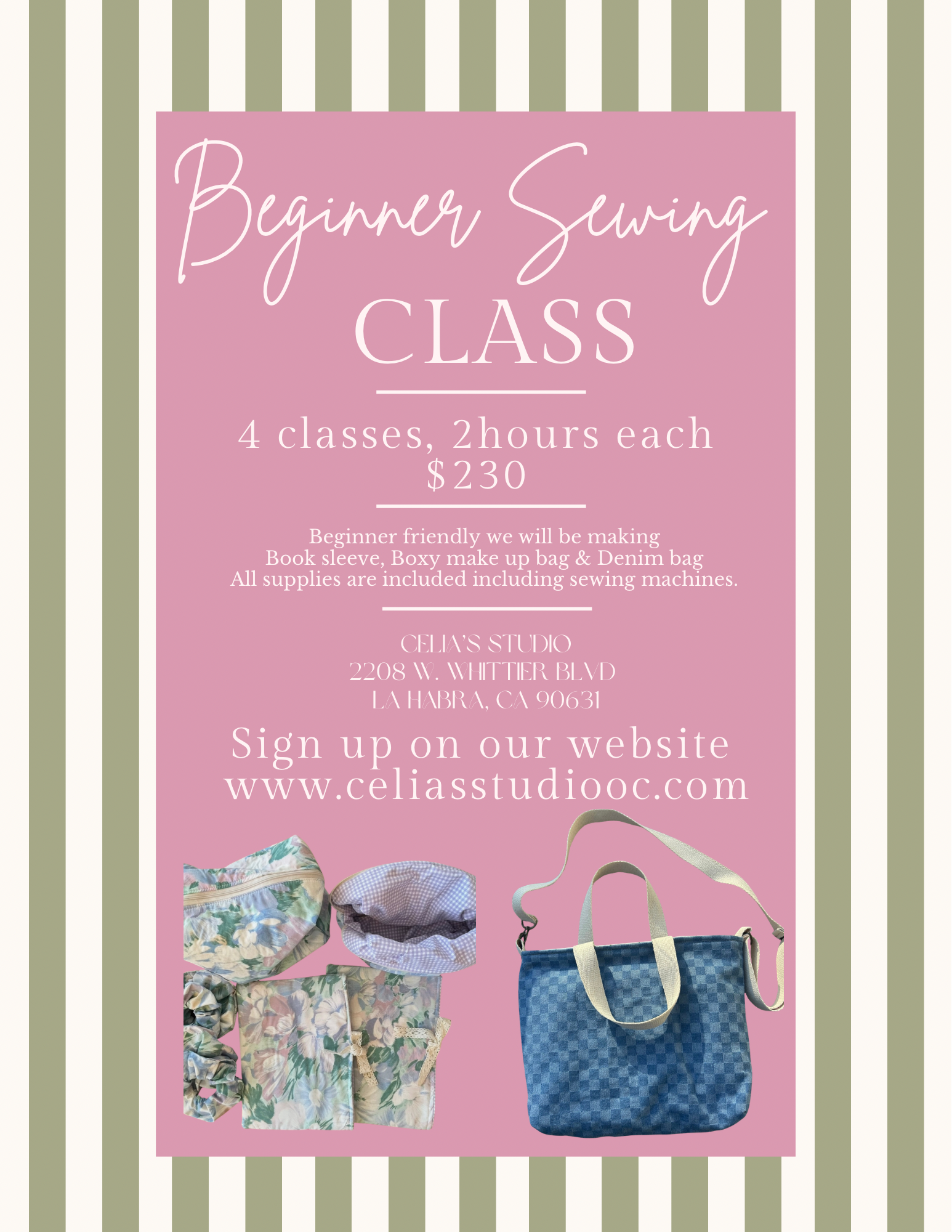 Beginner Sewing class