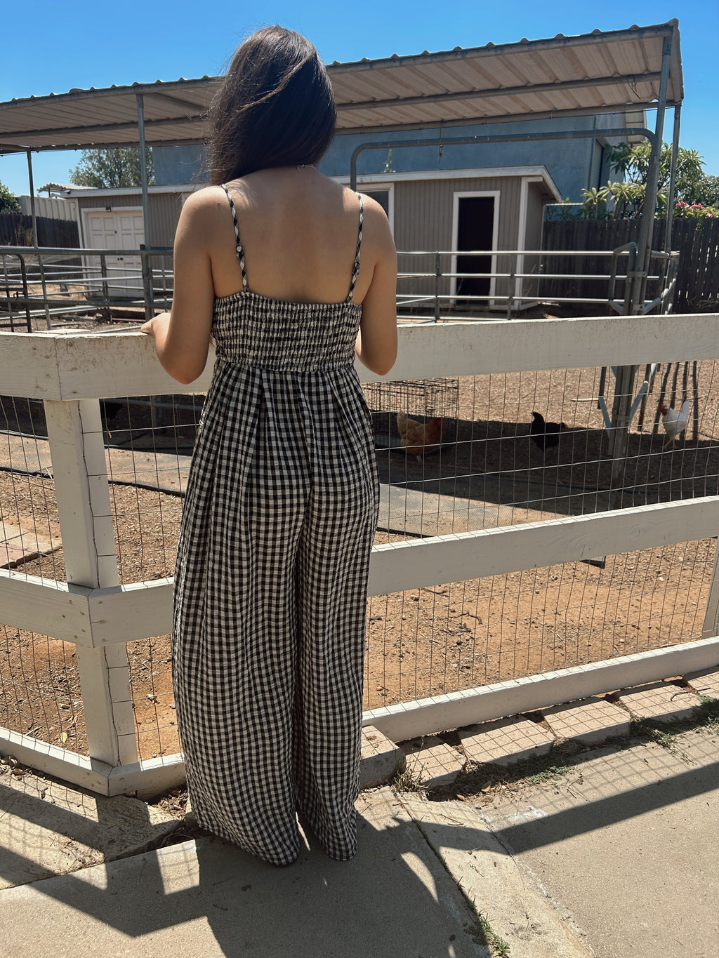 Gingham jumpsuit