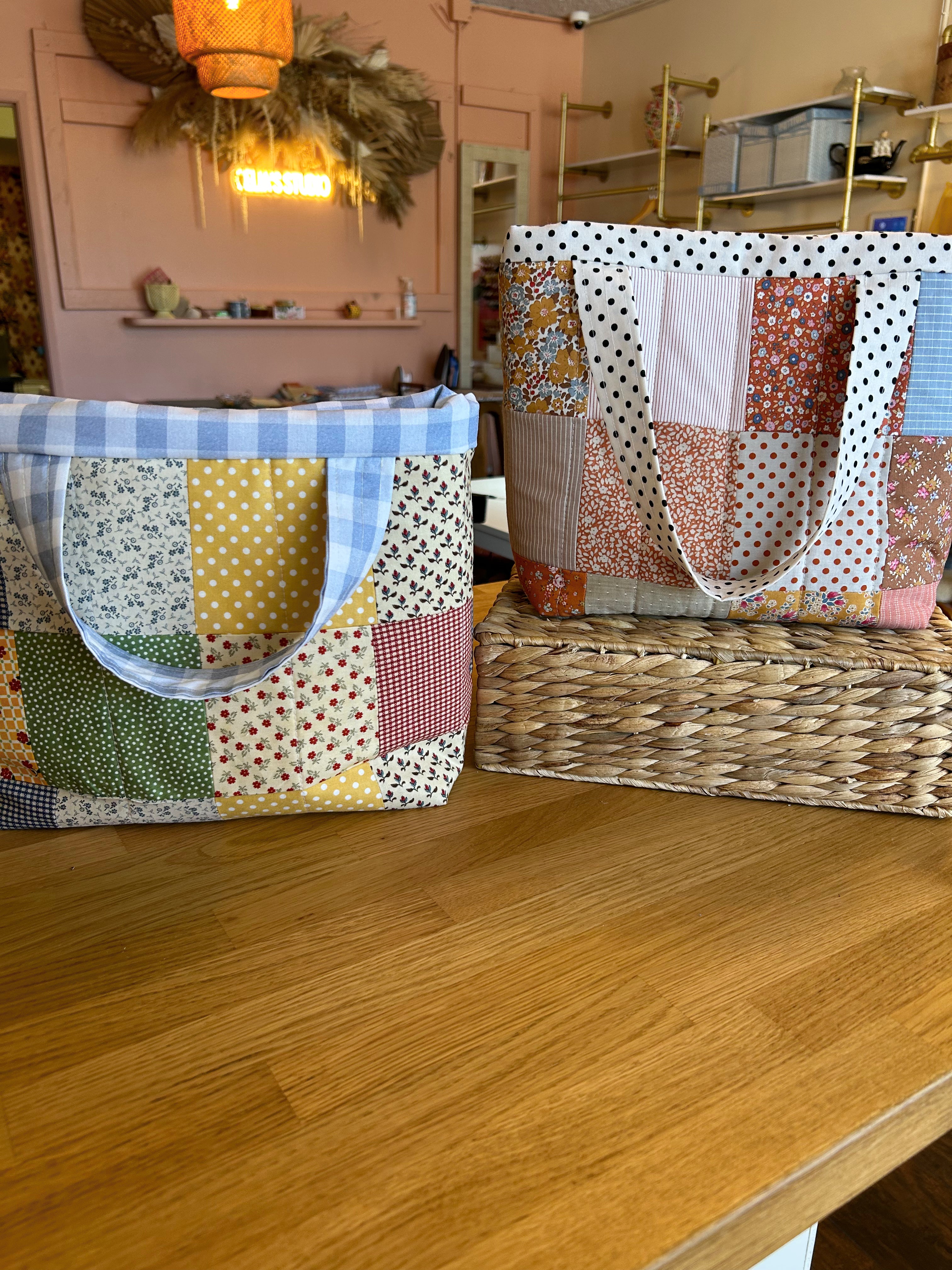 Quilted patchwork purse Sewing class Ages 9- Adult