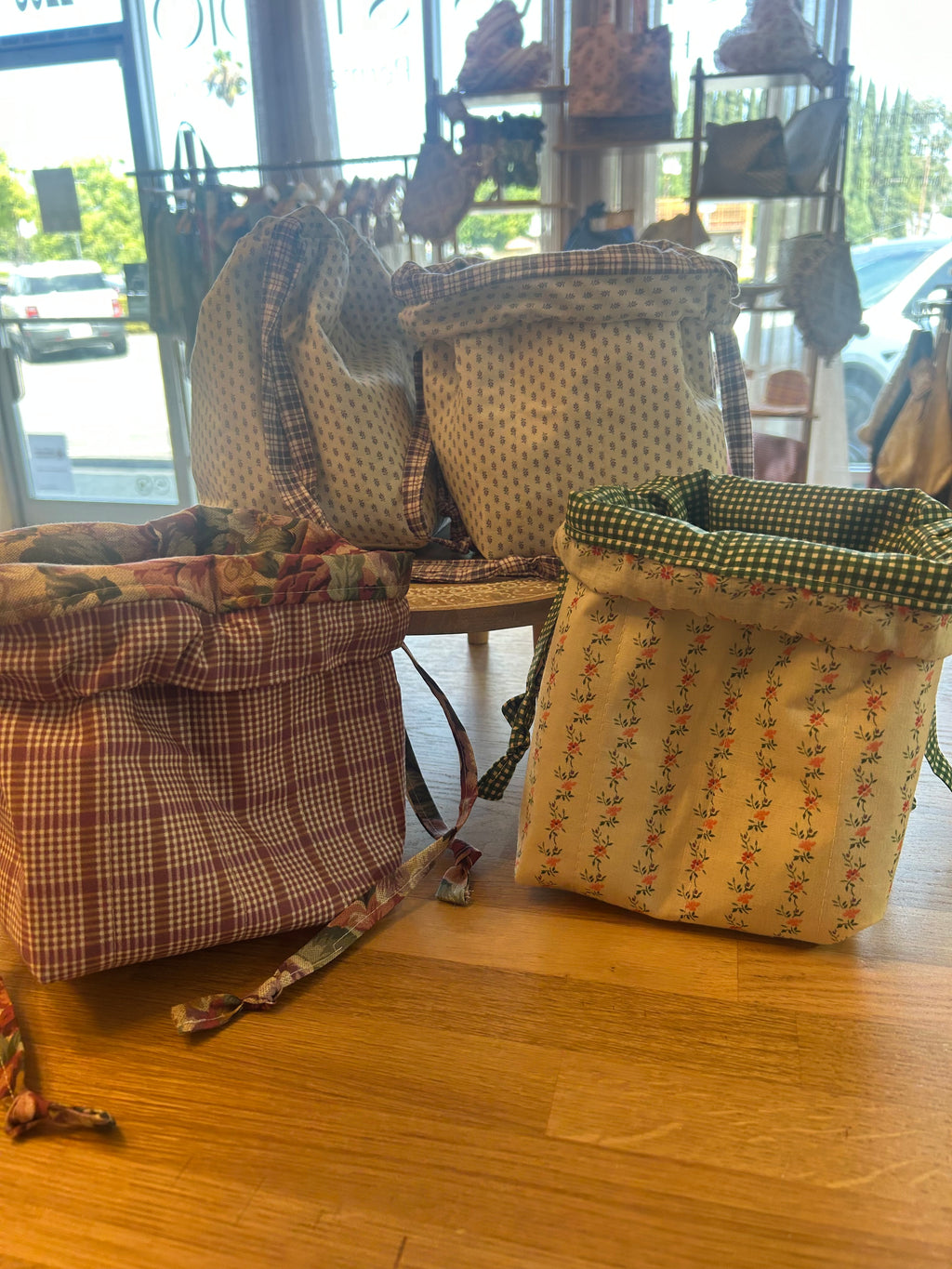 Quilted Drawstring bag Sewing class Ages 9- Adult