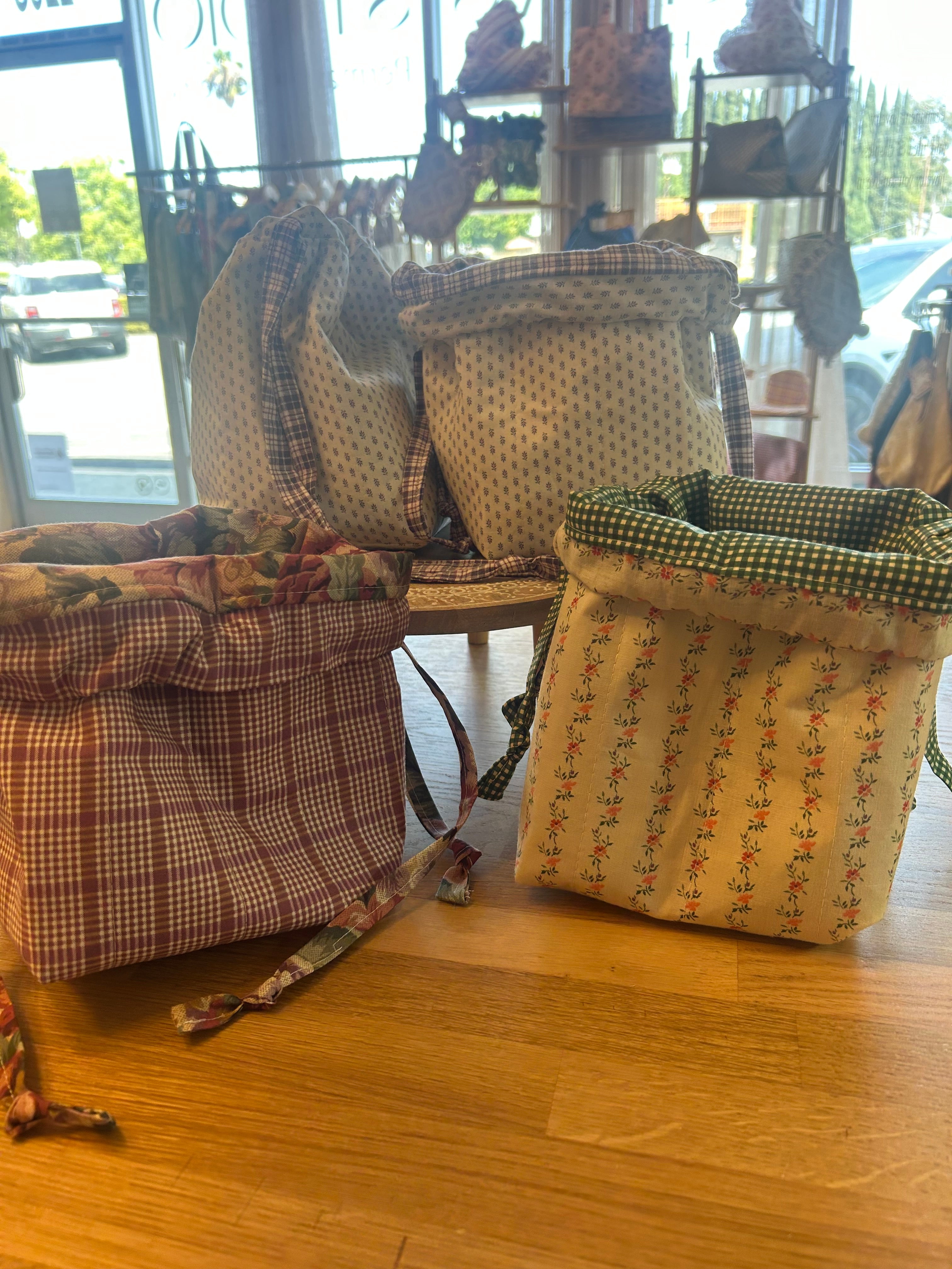Quilted Drawstring bag Sewing class Ages 9- Adult