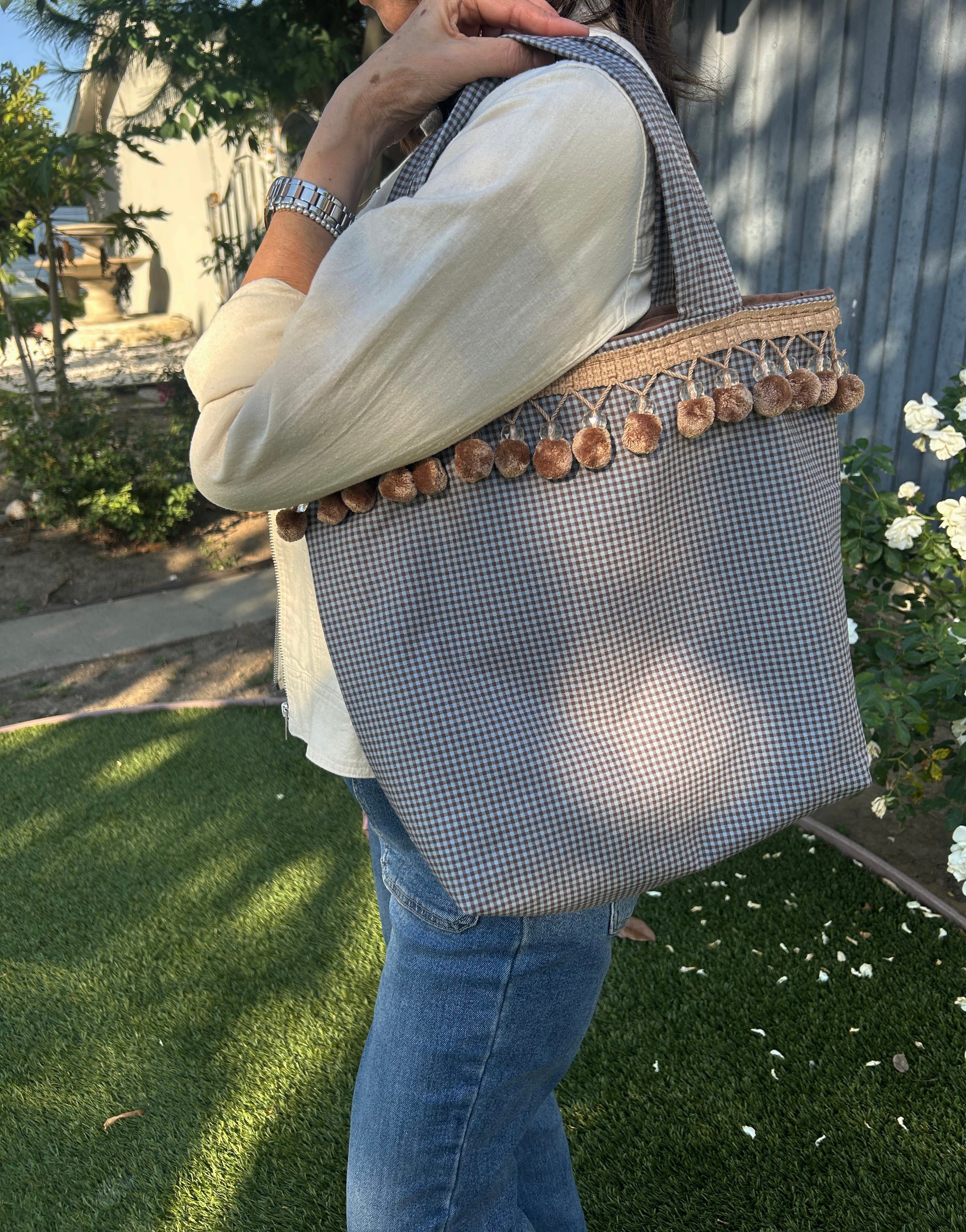 Bali Tote blue brown