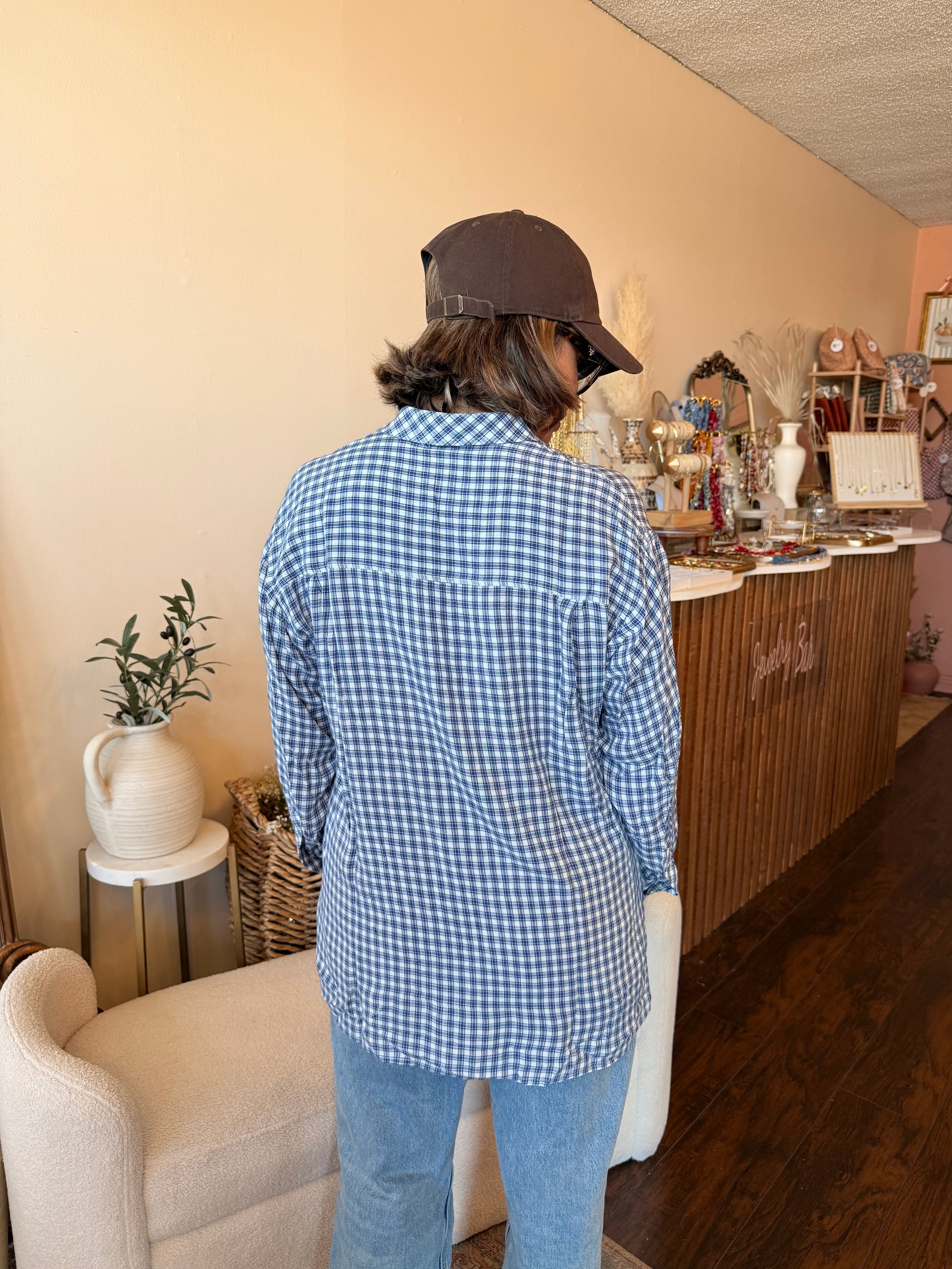 Checked Menswear style shirt