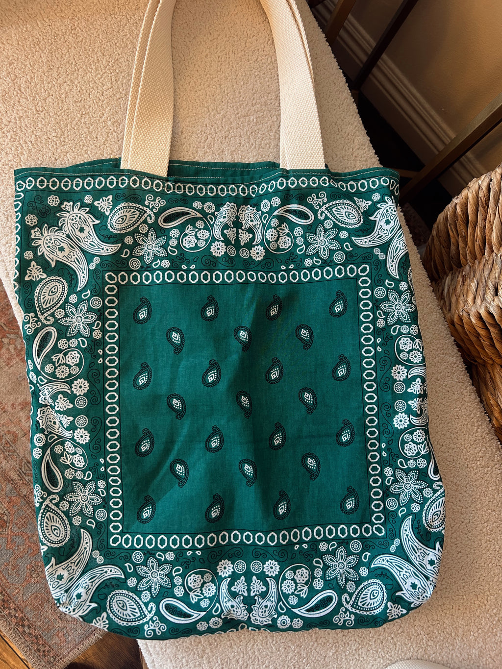 Green Bandana Tote