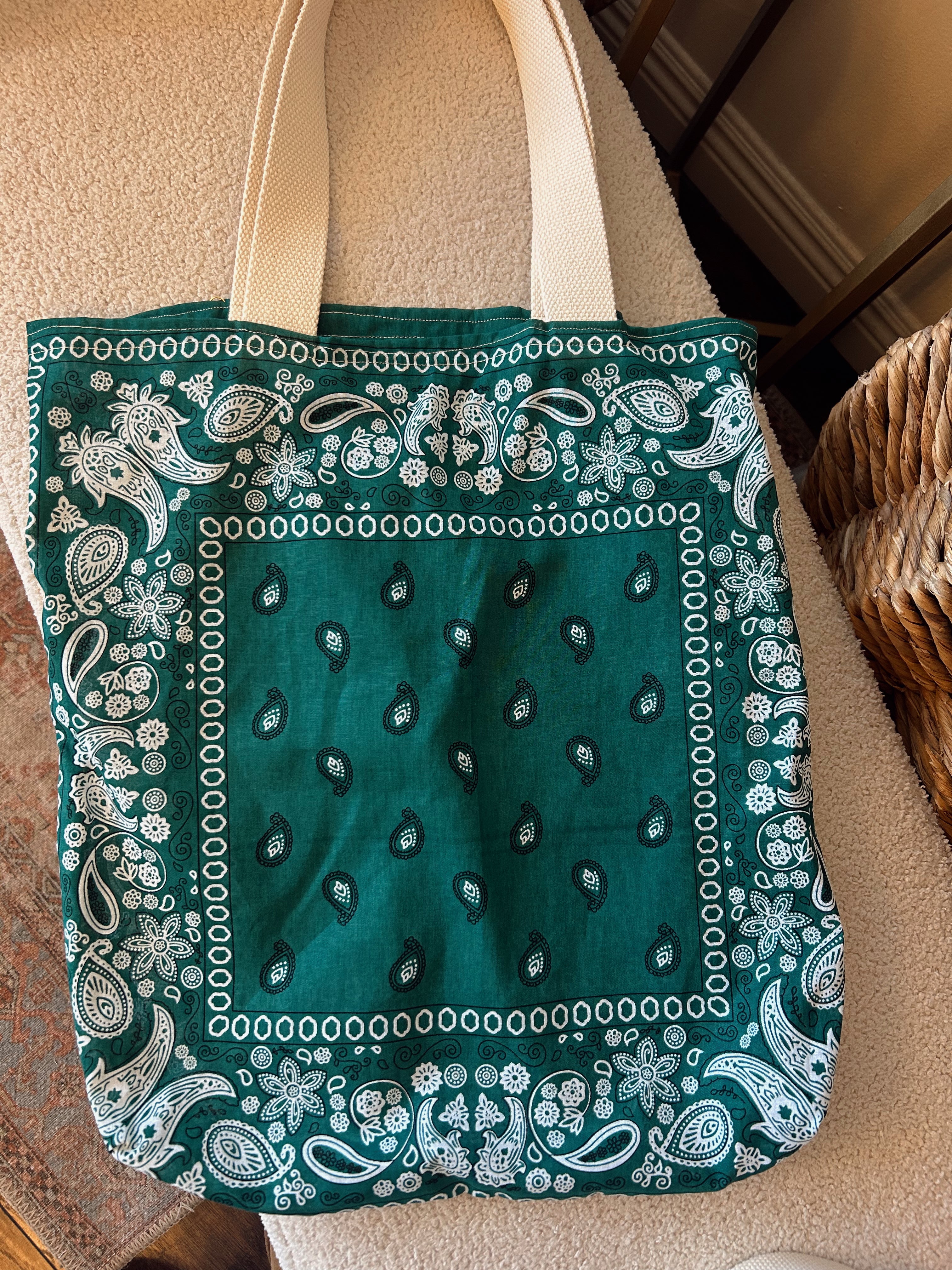 Green Bandana Tote
