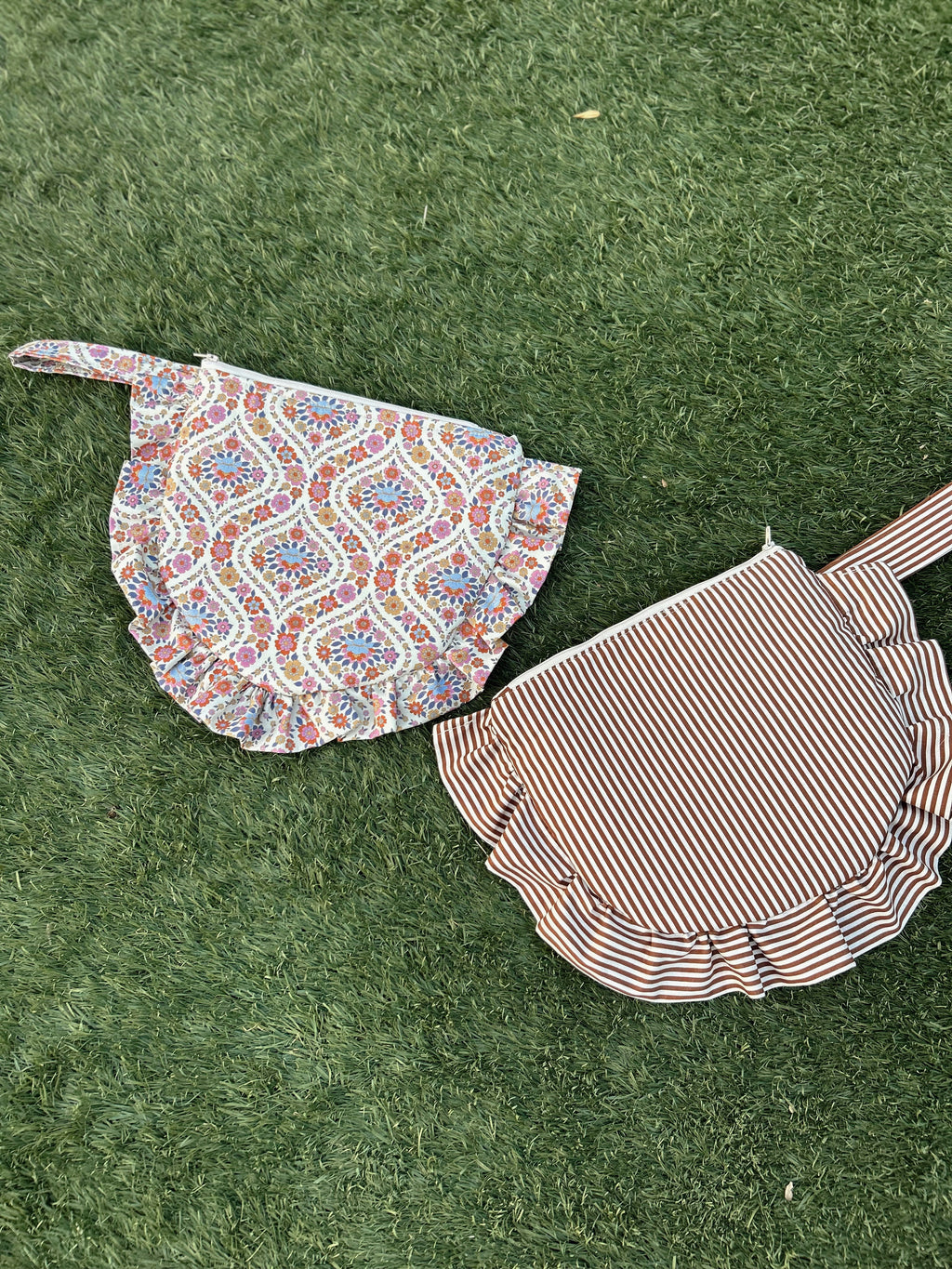 Brown Stripe clutch