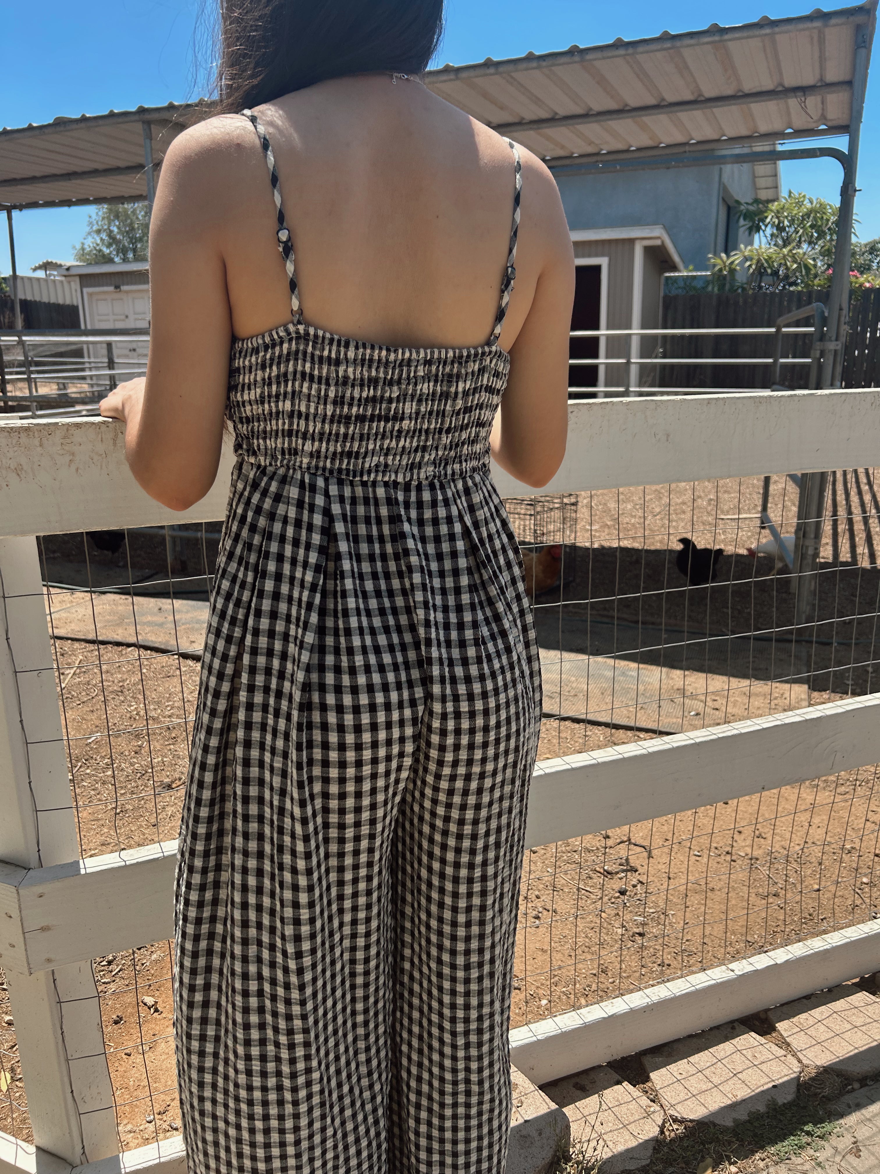 Gingham jumpsuit