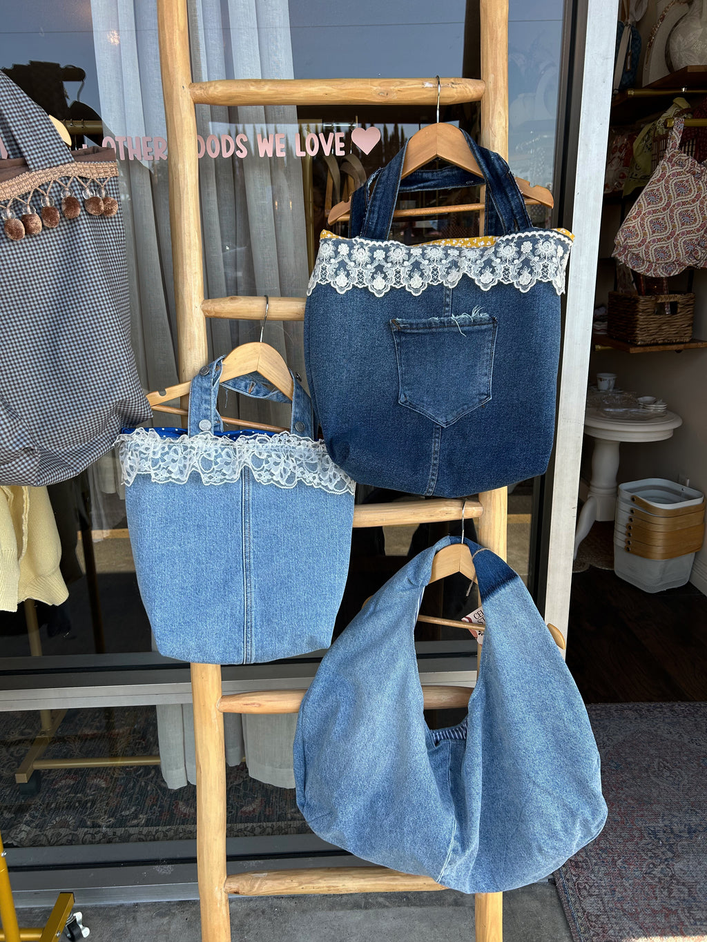 Denim Tote up-cycled