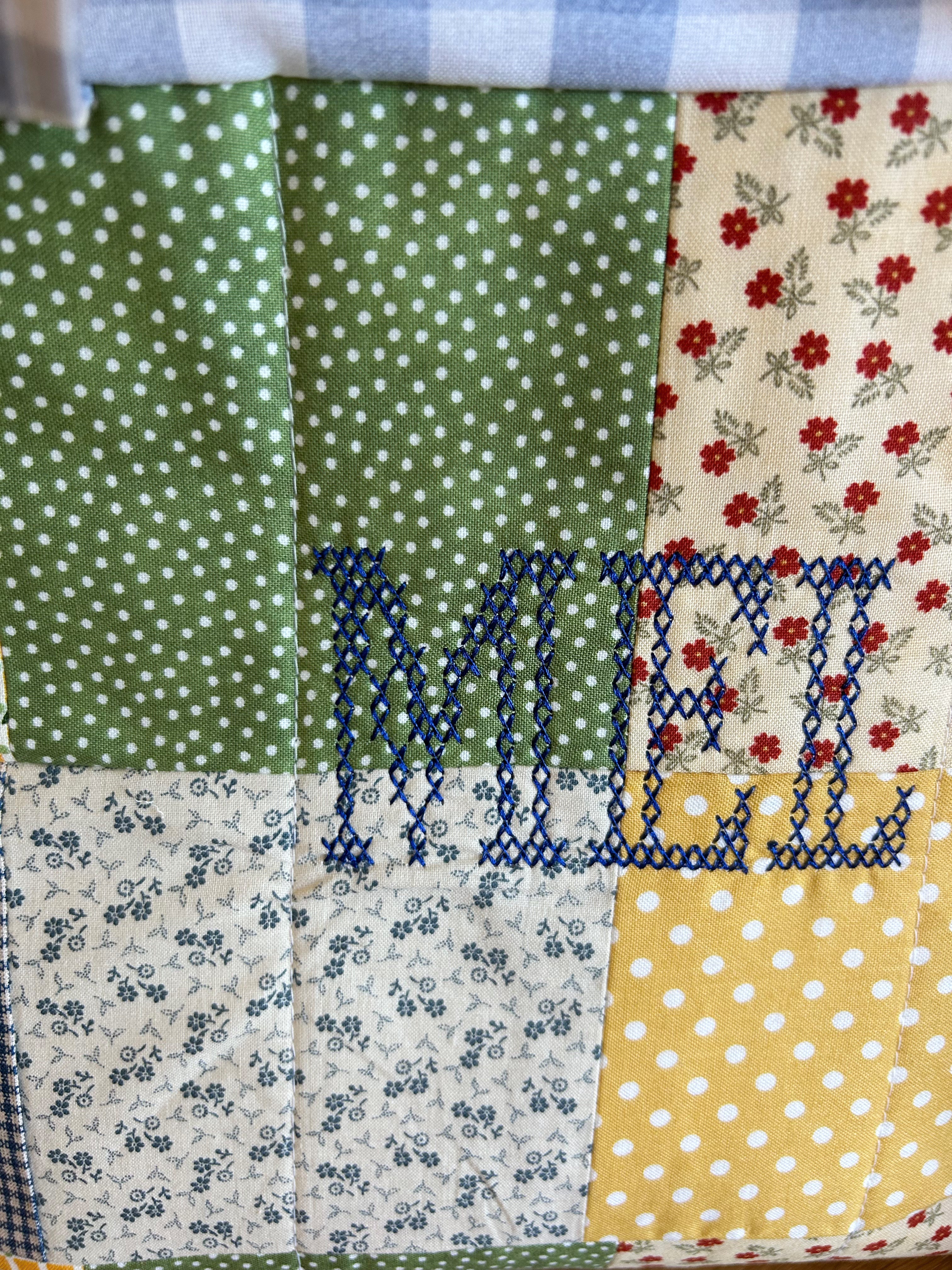 Quilted patchwork purse Sewing class Ages 9- Adult