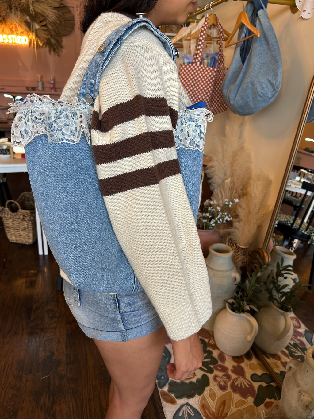 Denim Tote up-cycled