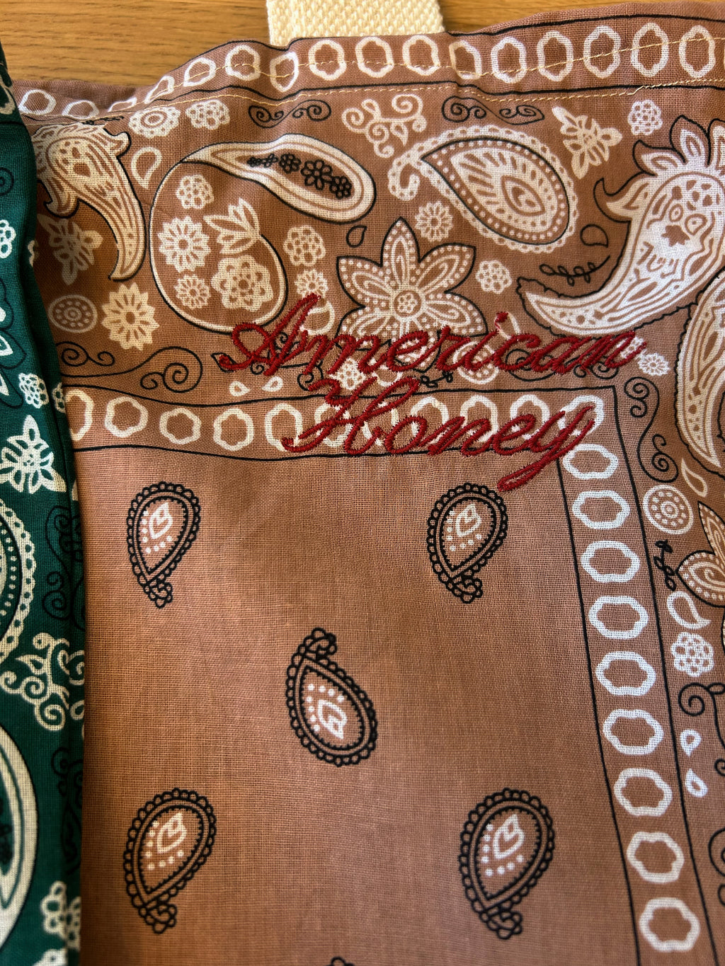 Tan Bandana Tote