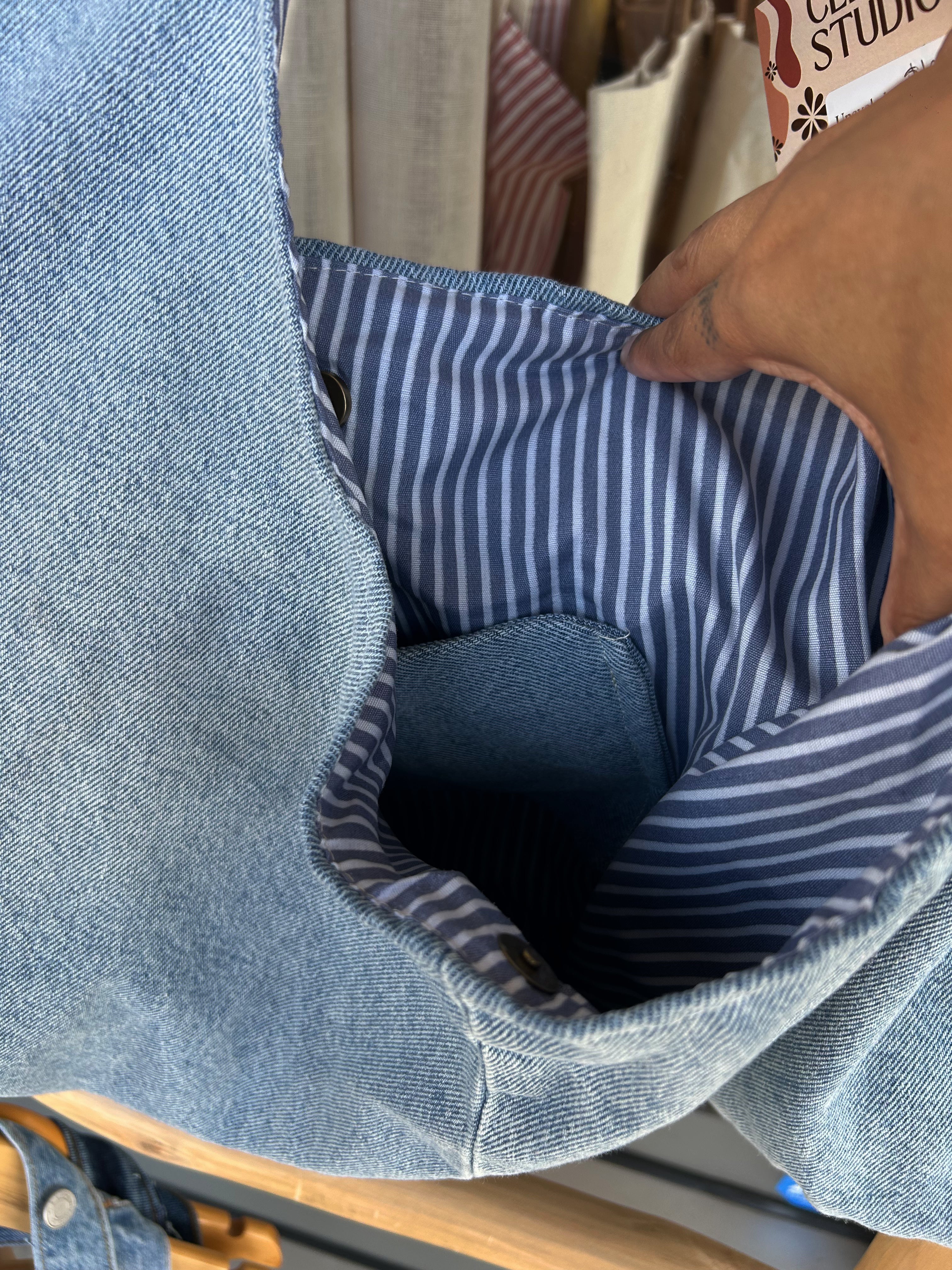 Denim Hobo purse Large