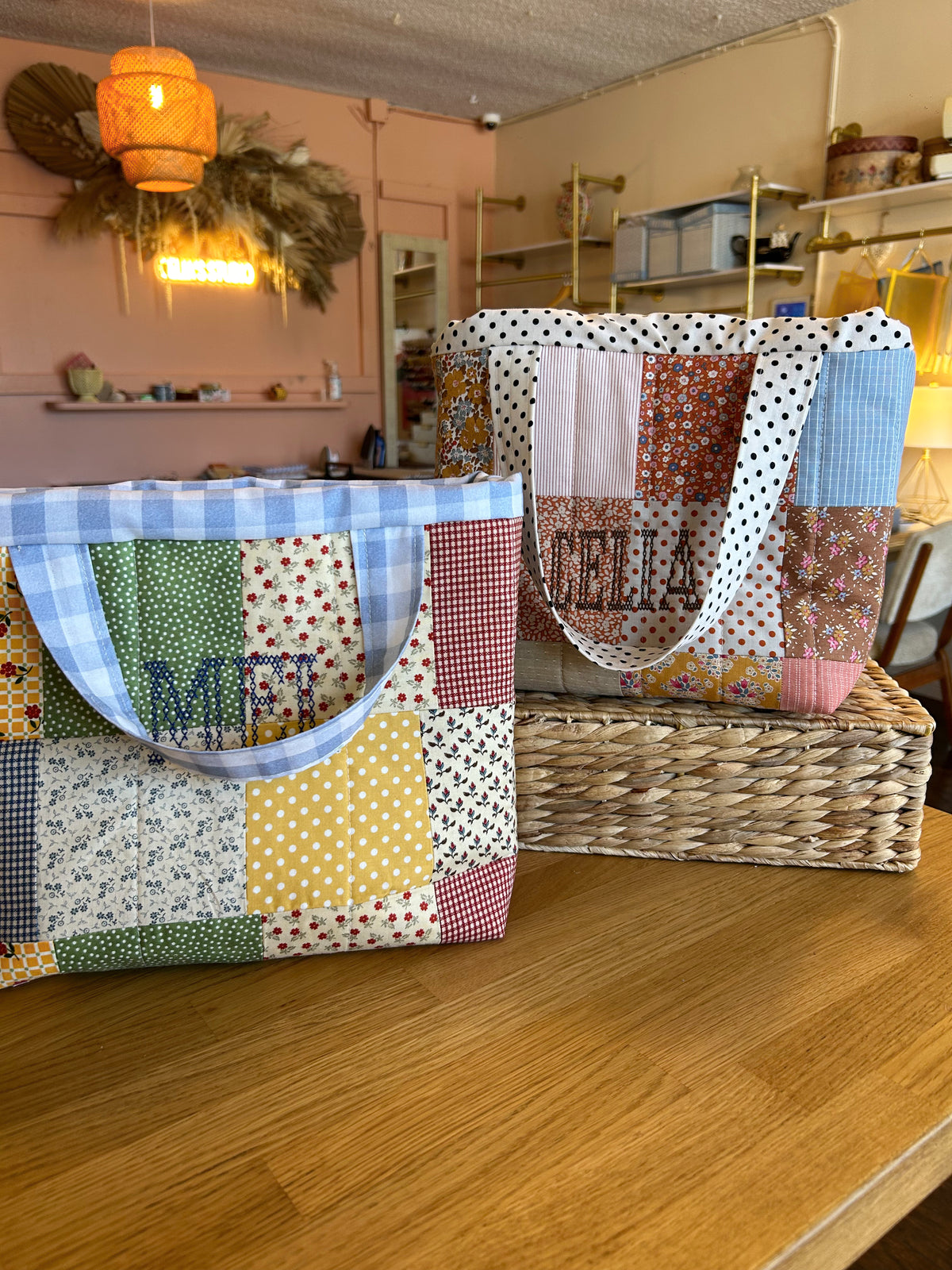 Quilted patchwork purse Sewing class Ages 9- Adult