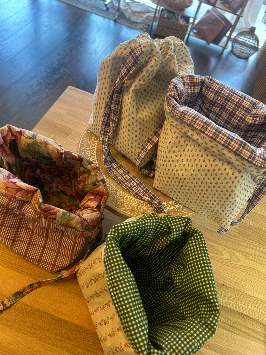 Quilted Drawstring bag Sewing class Ages 9- Adult