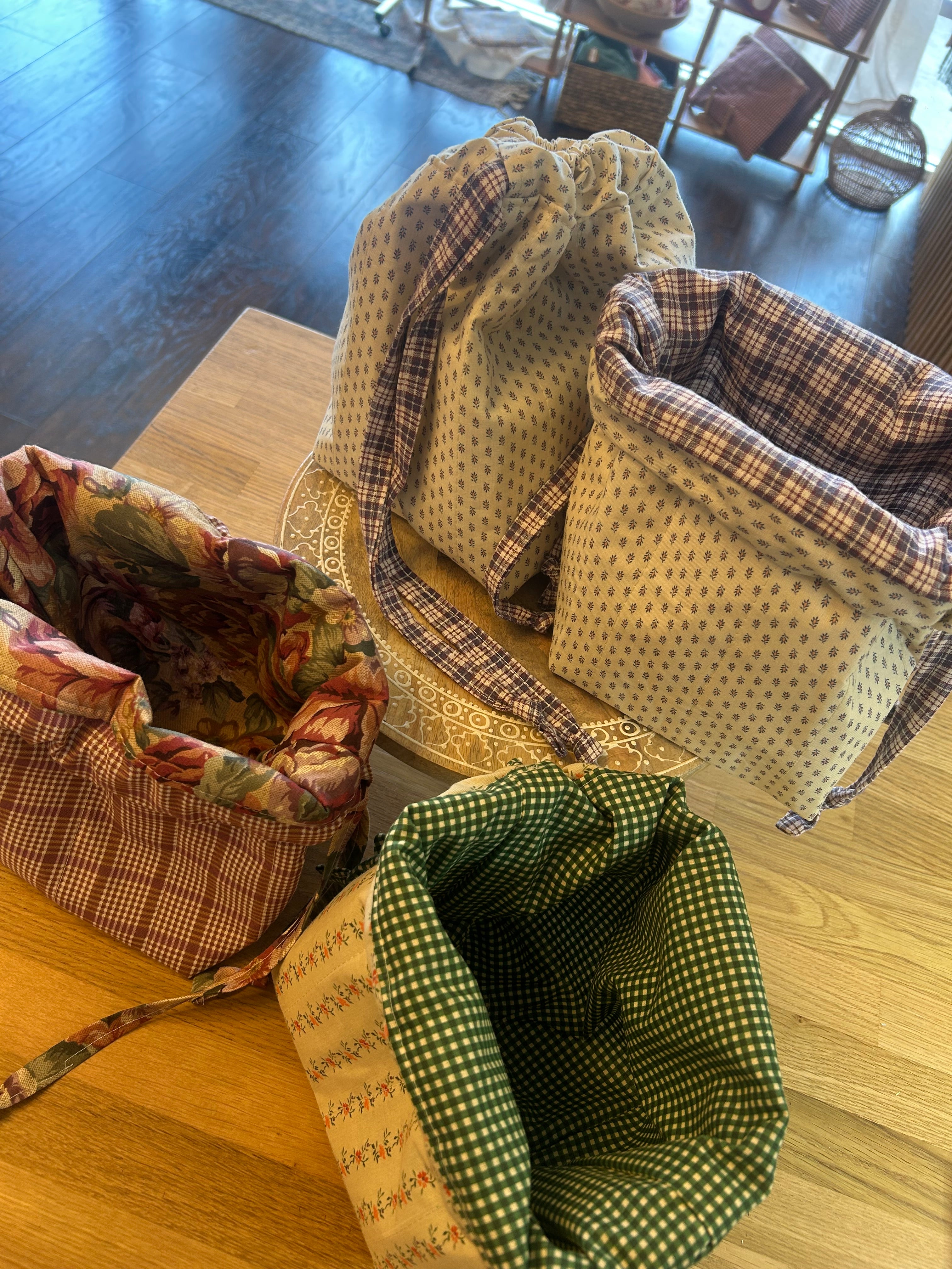 Quilted Drawstring bag Sewing class Ages 9- Adult