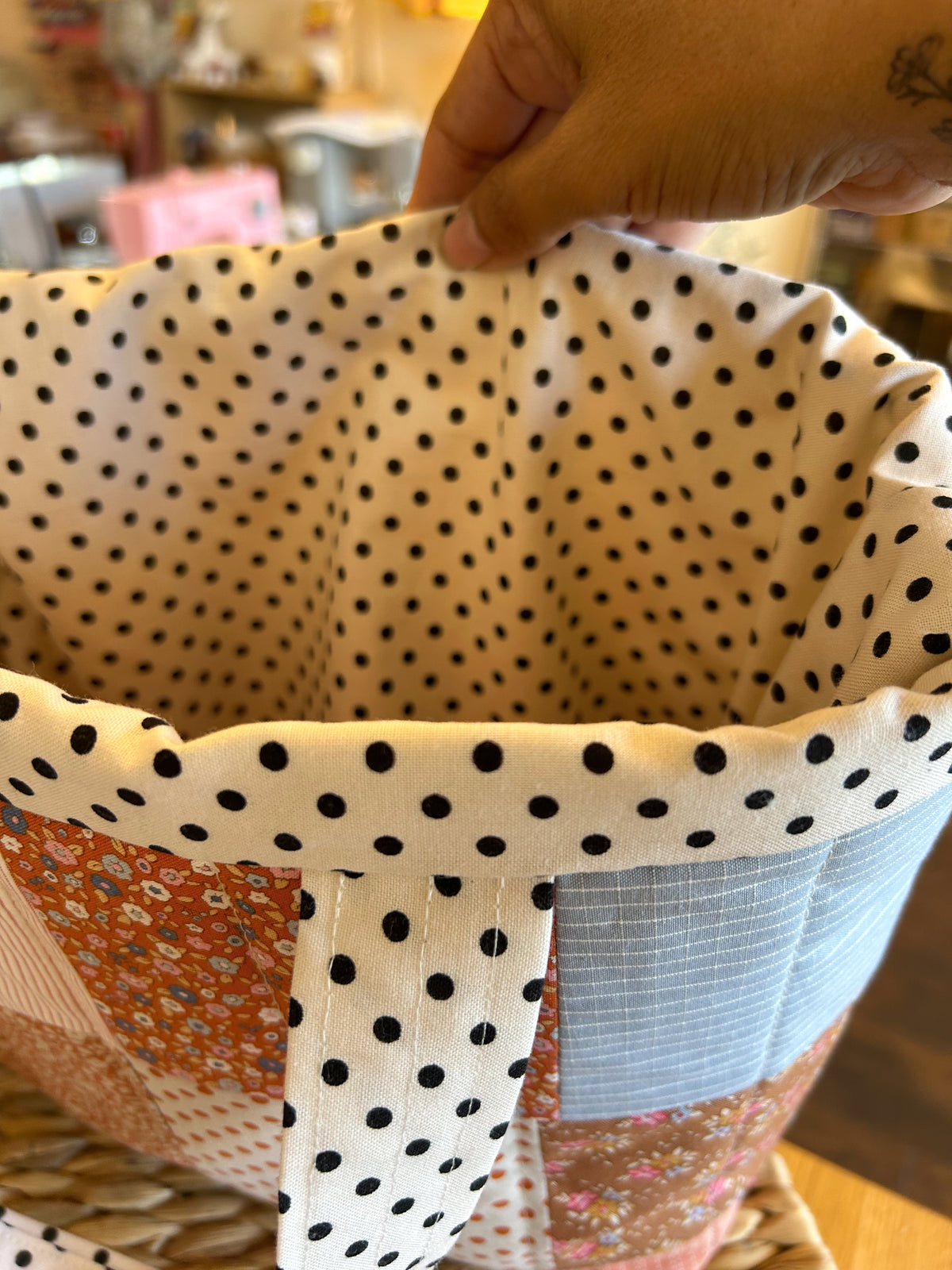 Quilted patchwork purse Sewing class Ages 9- Adult