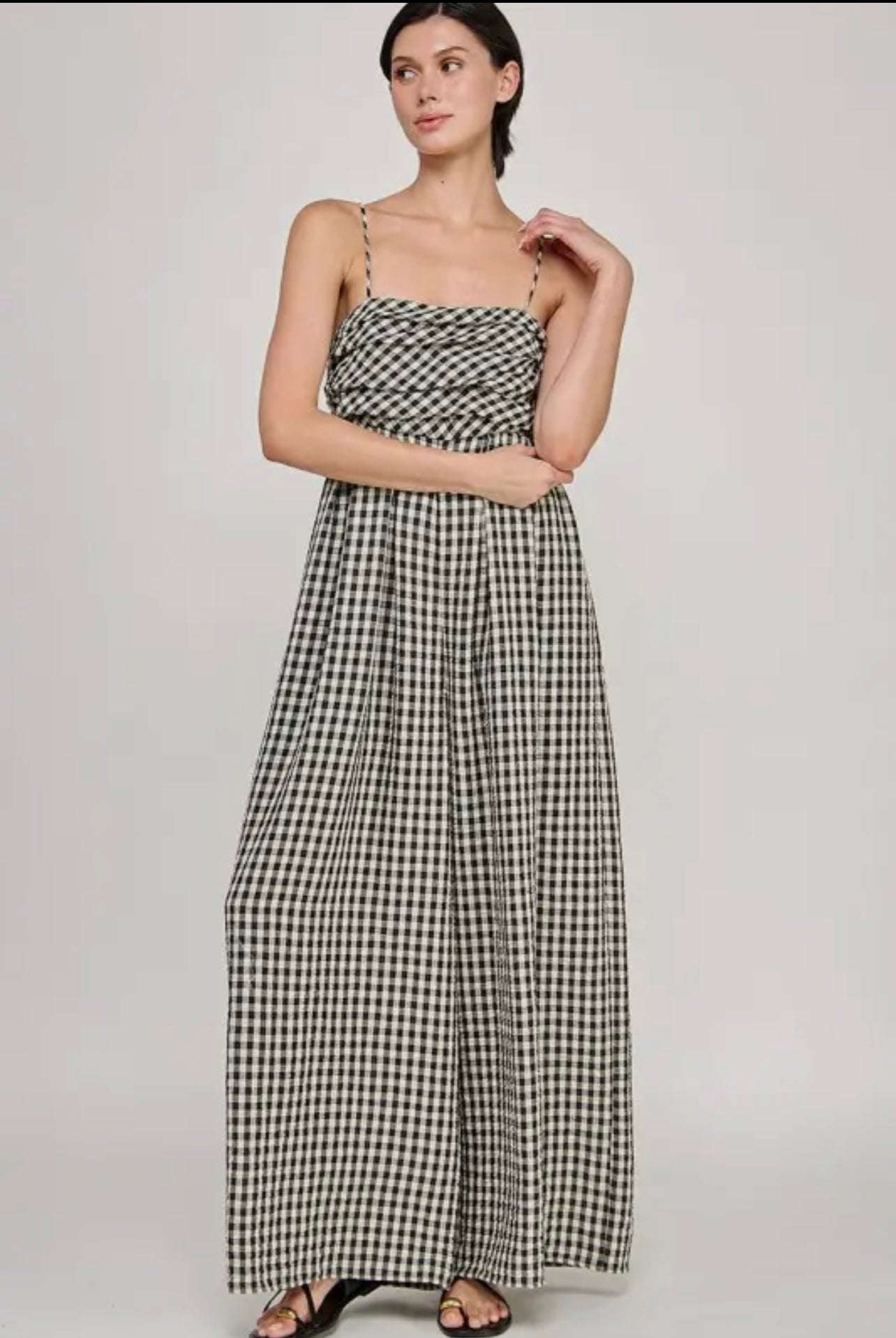 Gingham jumpsuit