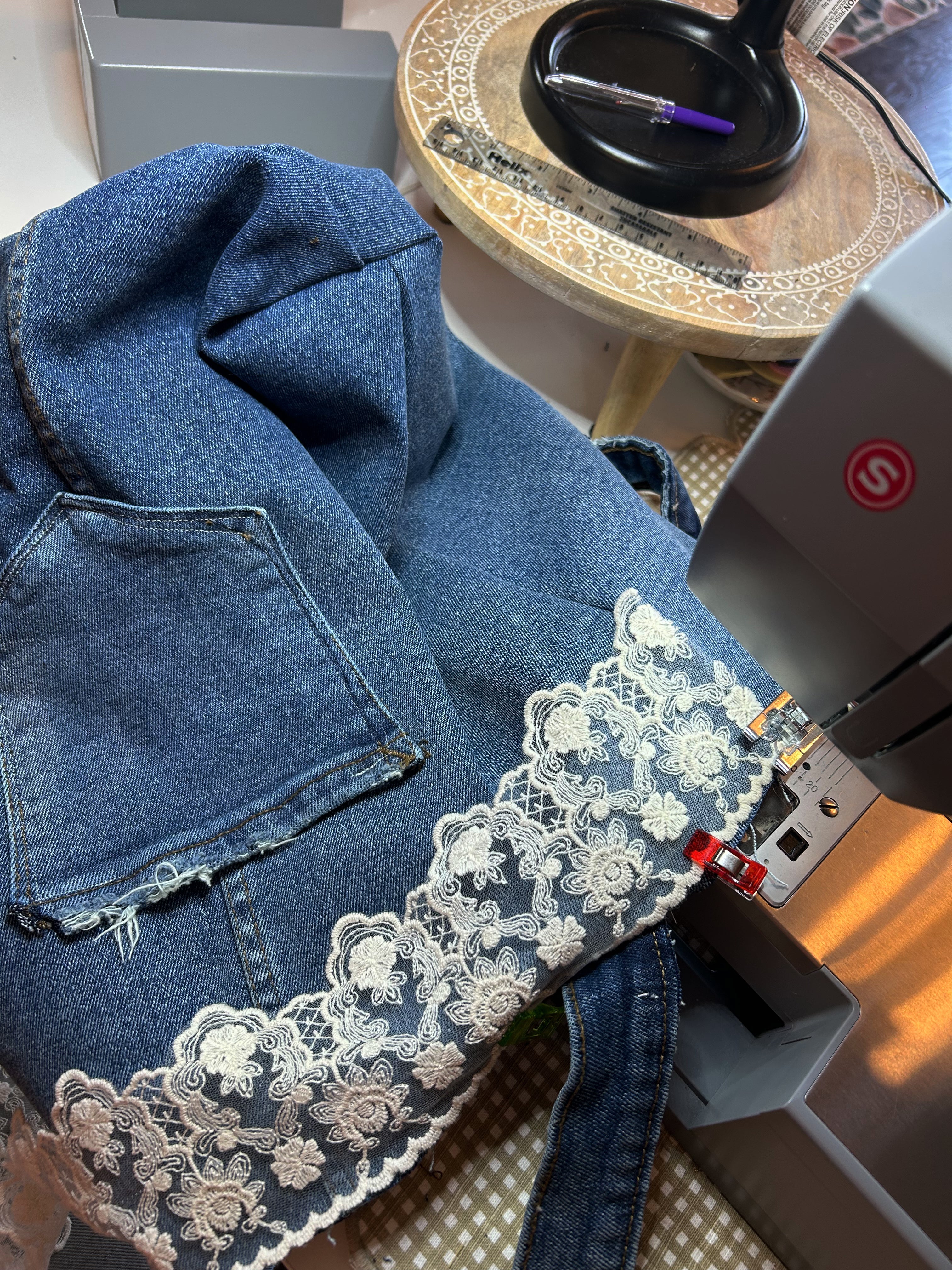 Denim Tote up-cycled