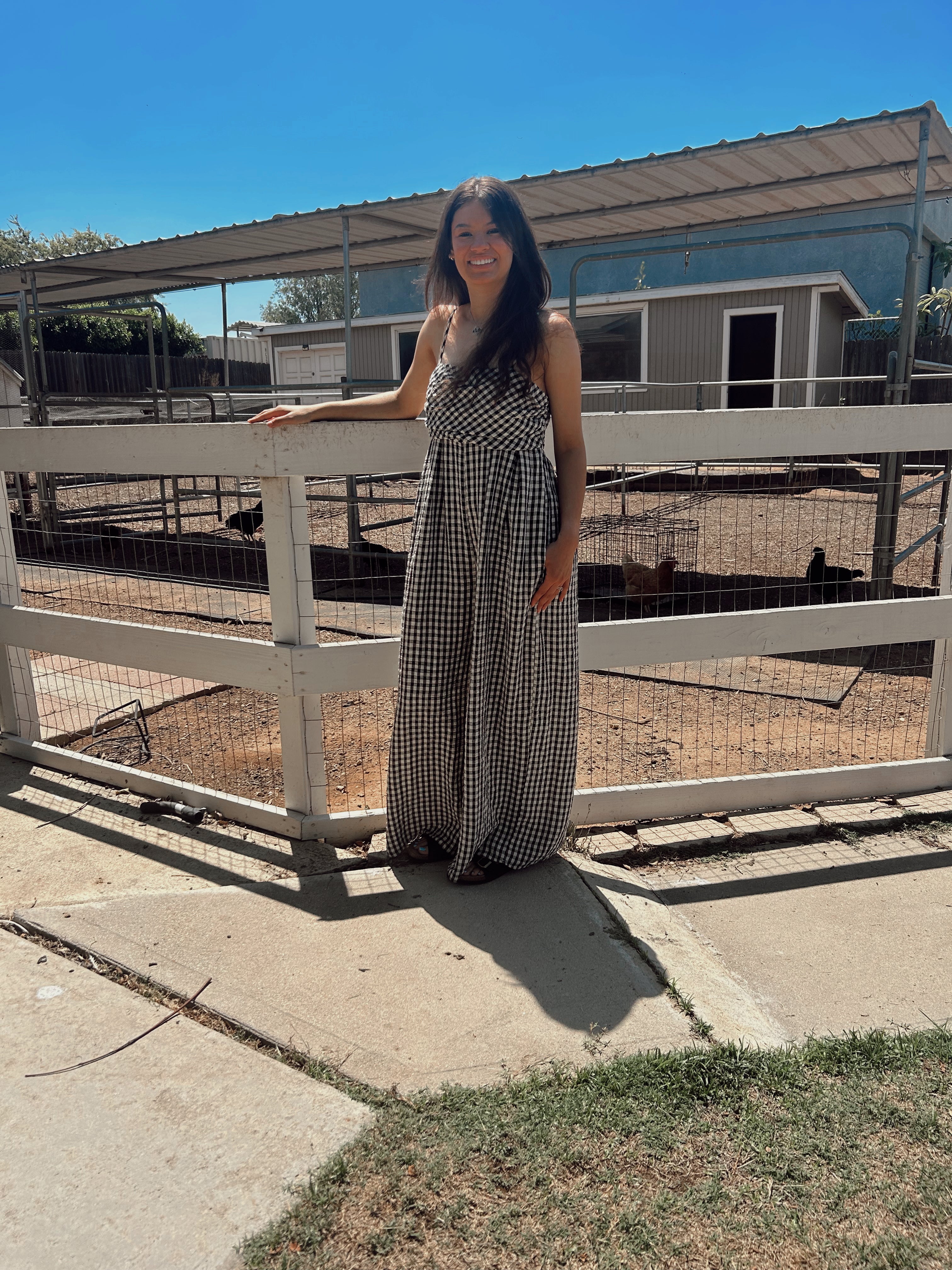 Gingham jumpsuit