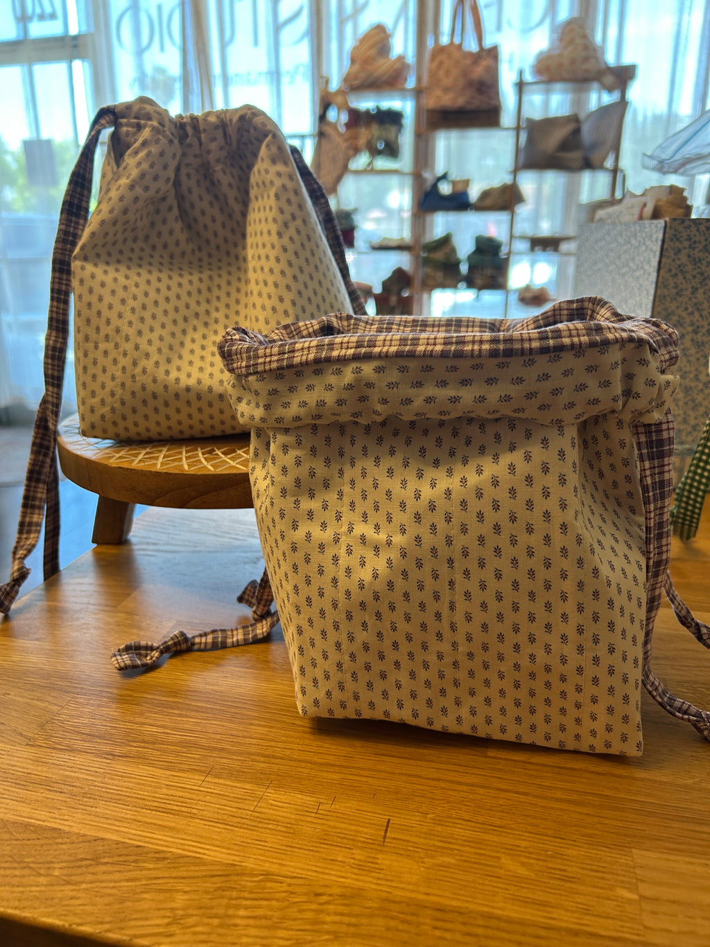 Quilted Drawstring bag Sewing class Ages 9- Adult