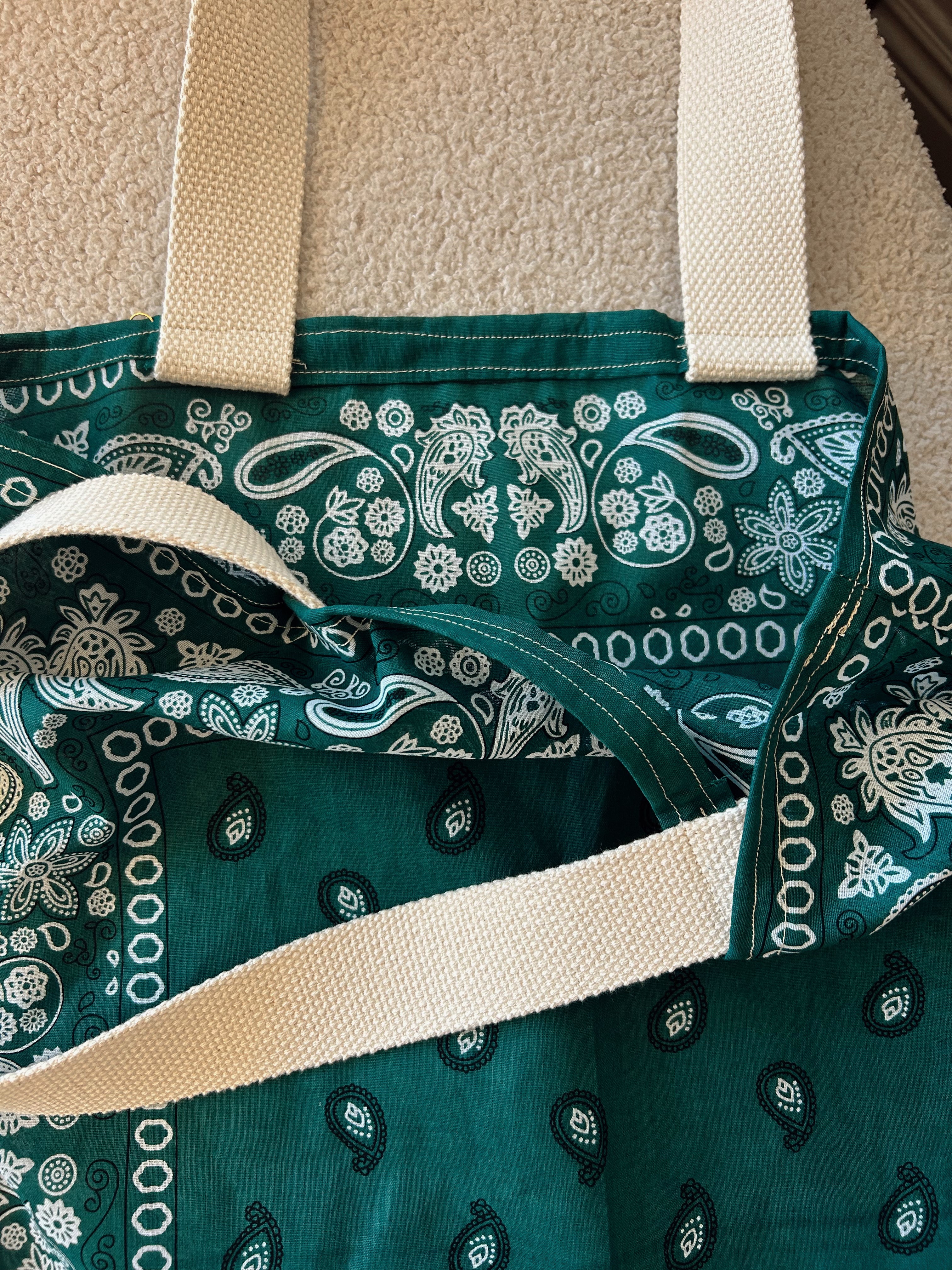 Green Bandana Tote
