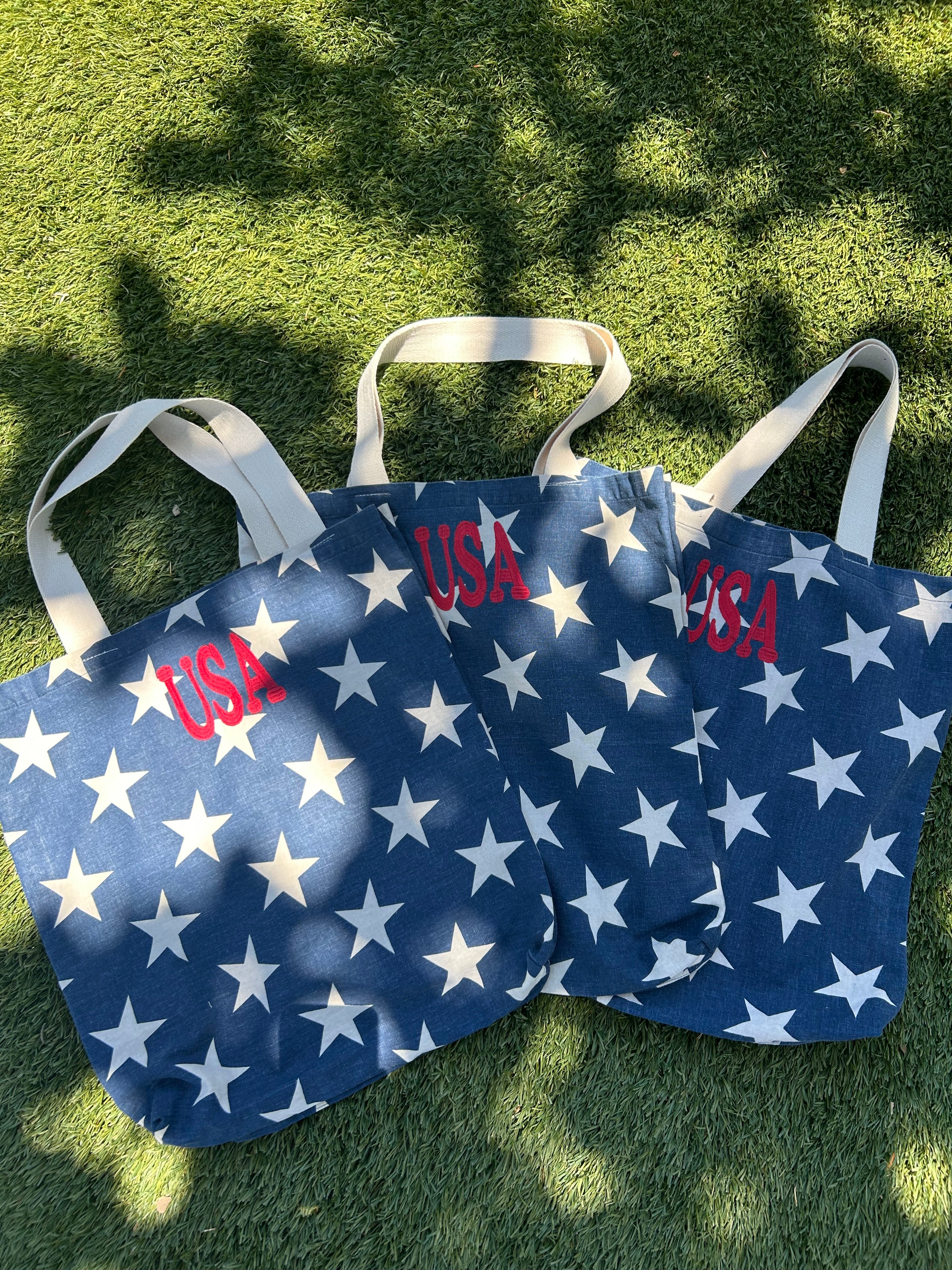 USA star large tote