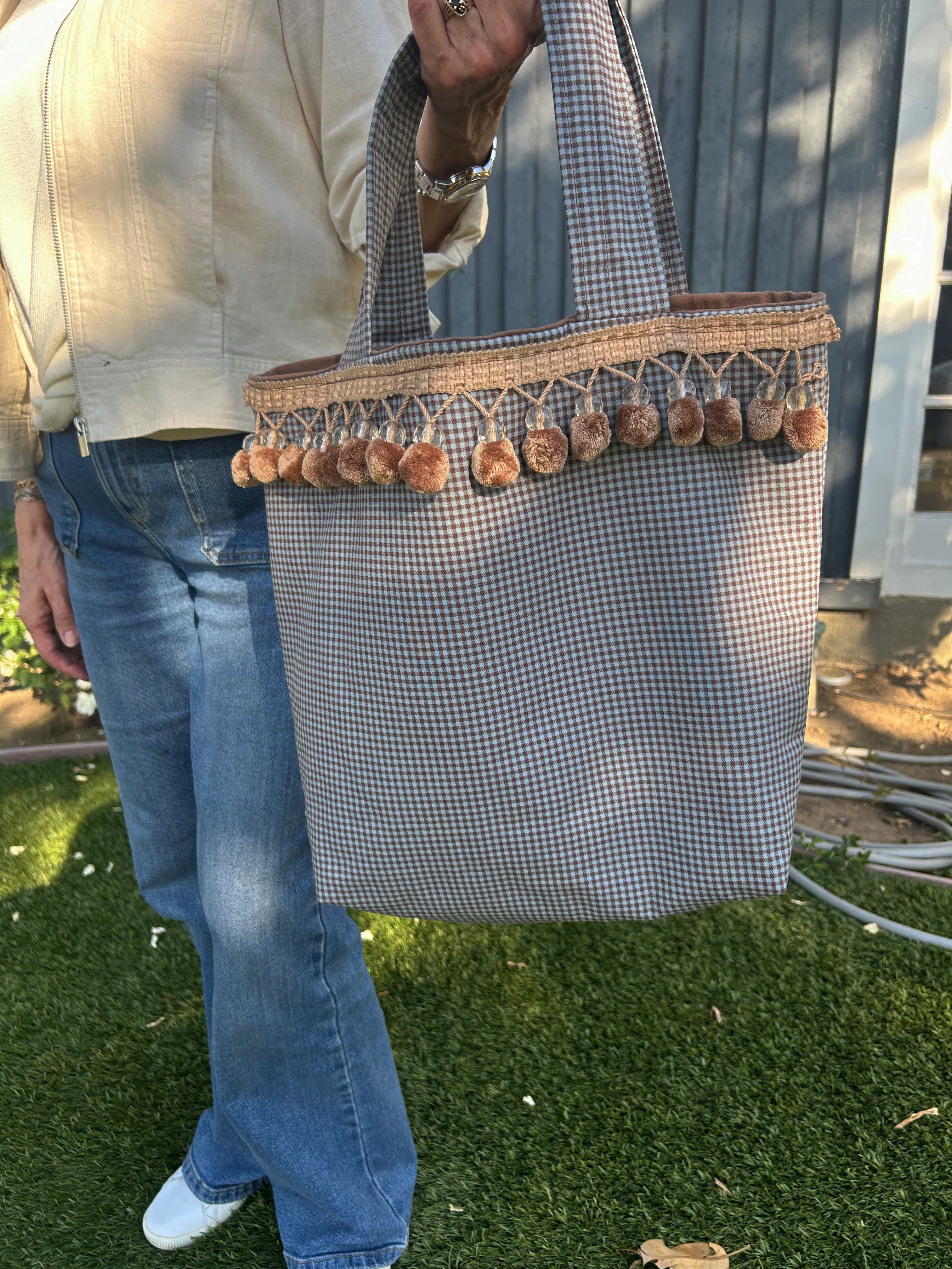 Bali Tote blue brown