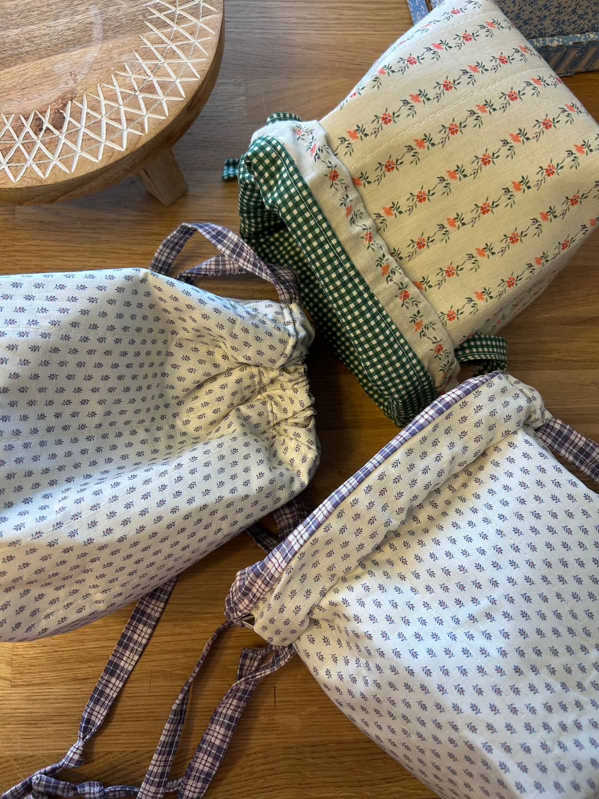 Quilted Drawstring bag Sewing class Ages 9- Adult