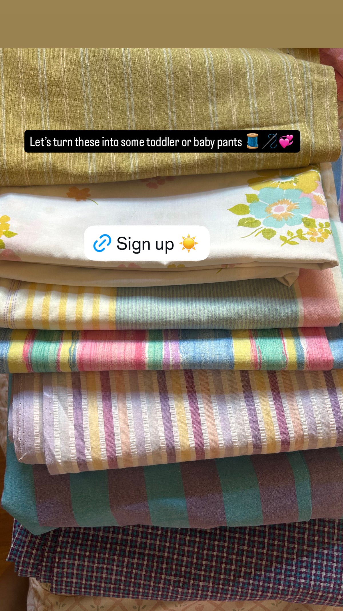 Toddler pant sewing class Ages 9-Adult