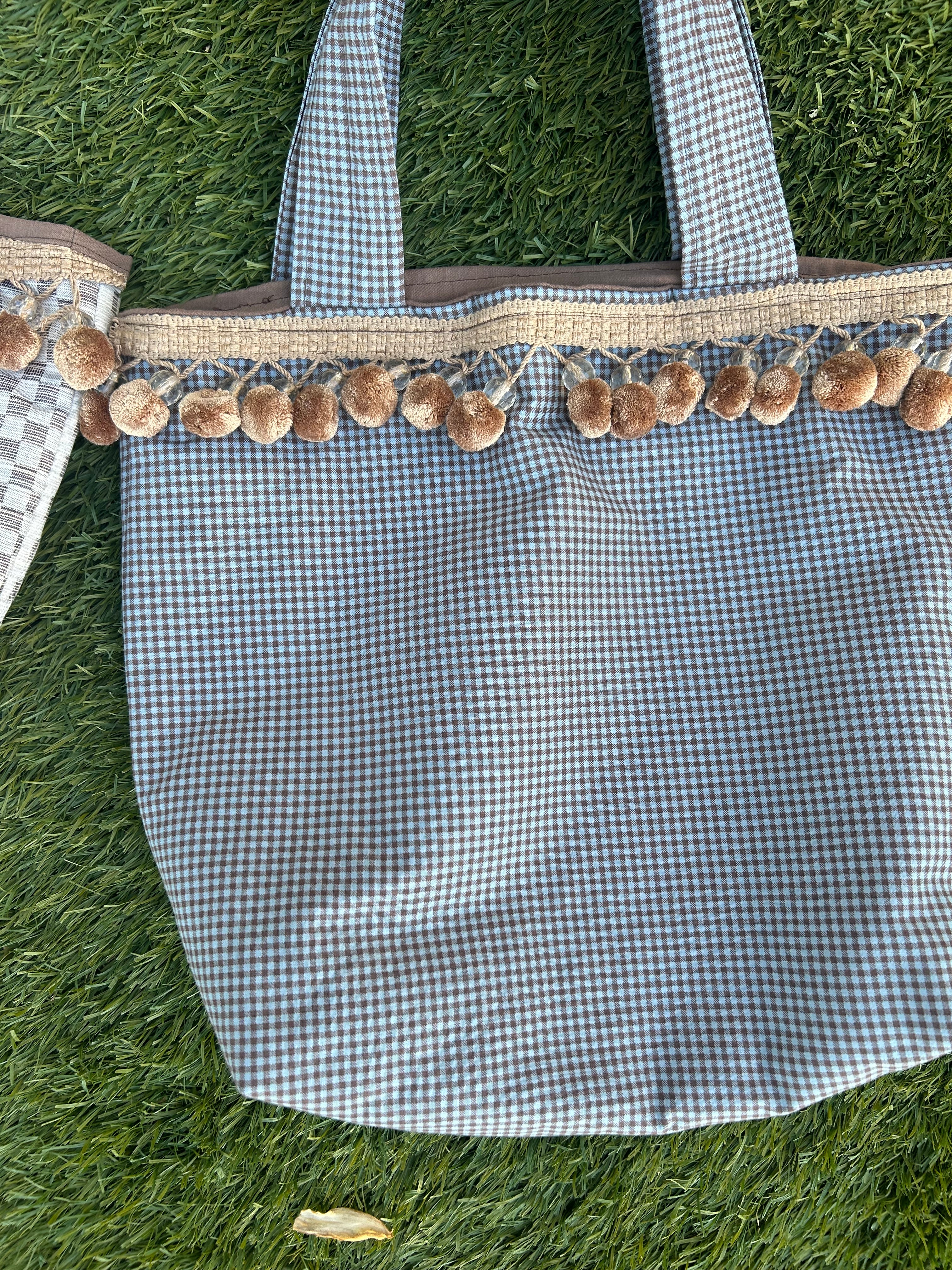 Bali Tote blue brown