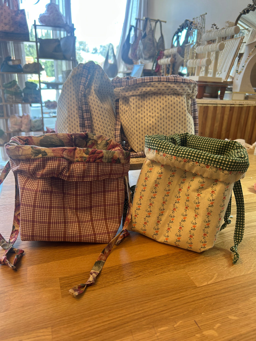Quilted Drawstring bag Sewing class Ages 9- Adult