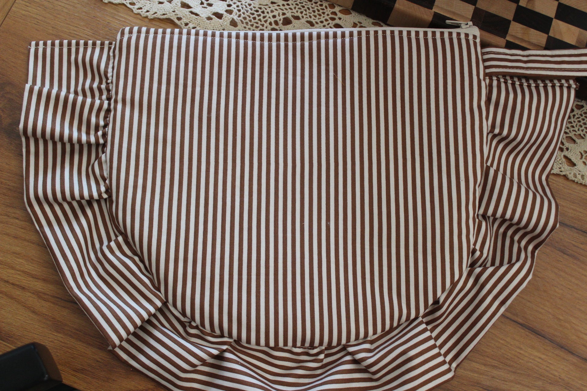 Brown Stripe clutch