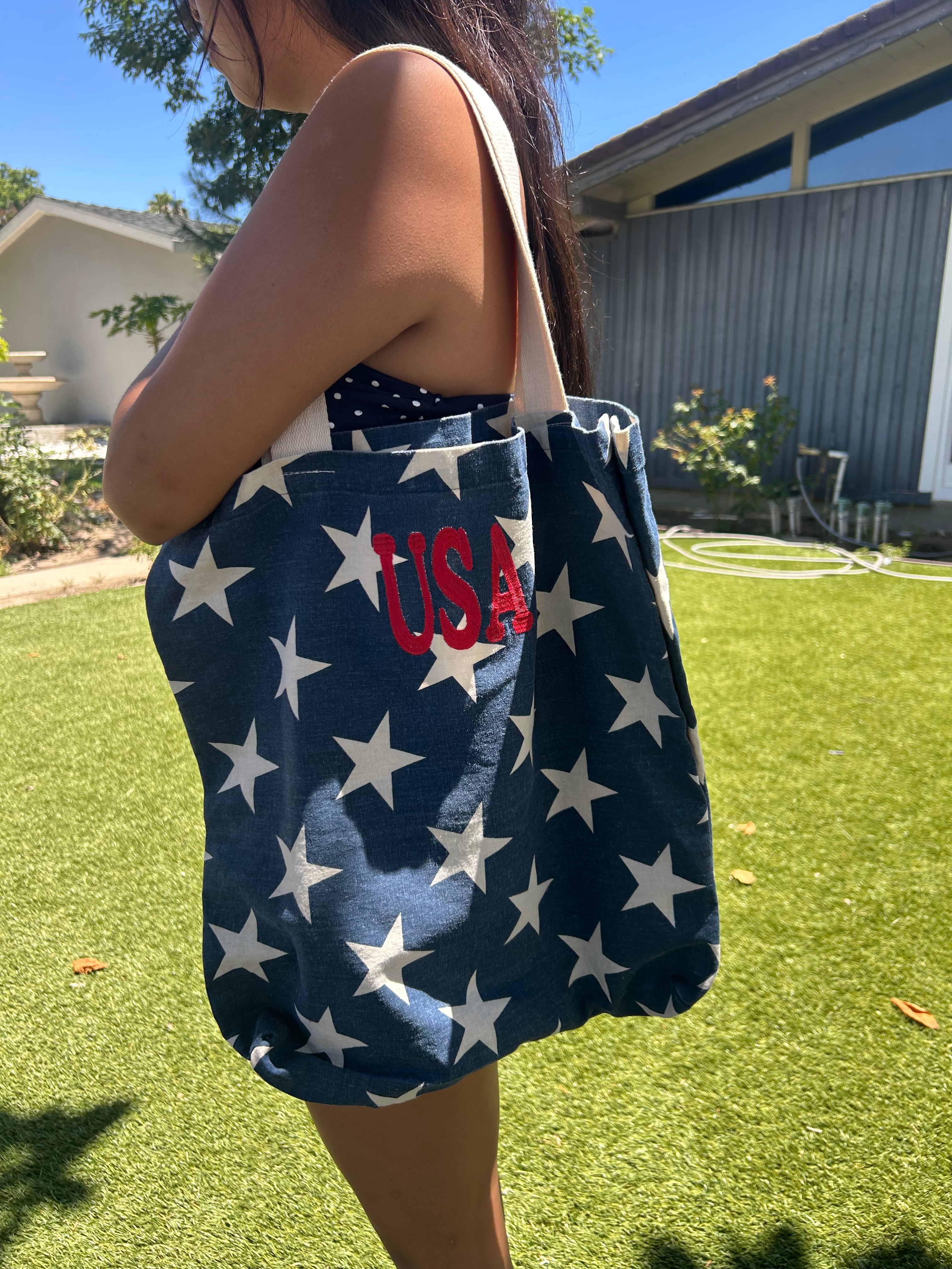 USA star large tote