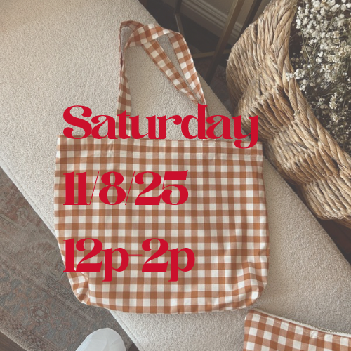 Sew a tote bag class Saturday 11/8/25 12p-2p