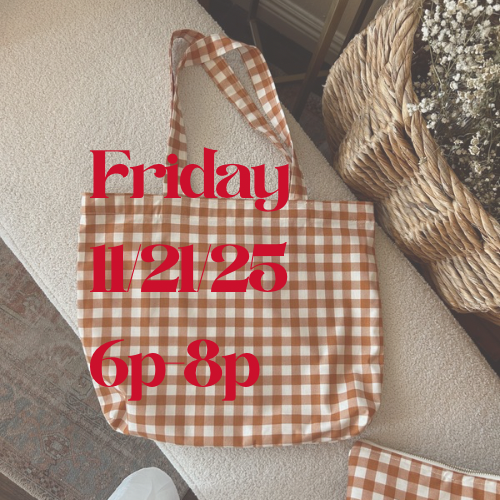 Sew a tote bag class Friday 11/21/25 6p-8p