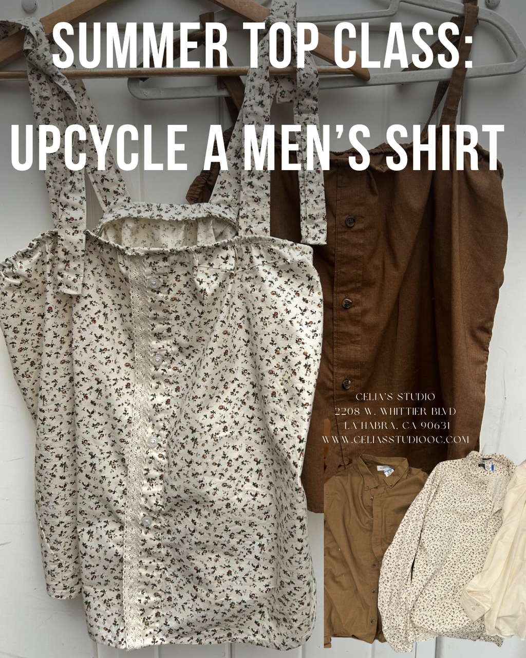 Summer Top class: Upcycle A Men’s Shirt