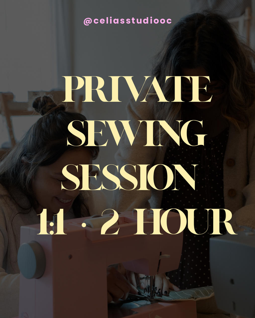 1 Lesson Private Sewing Session