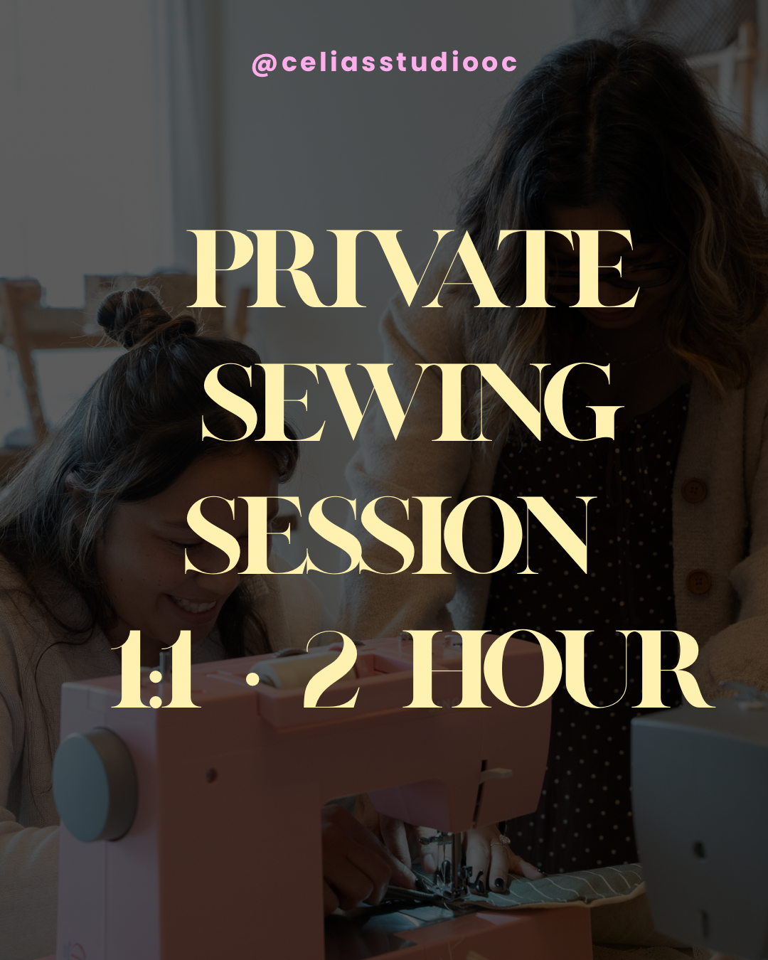 1 Lesson Private Sewing Session