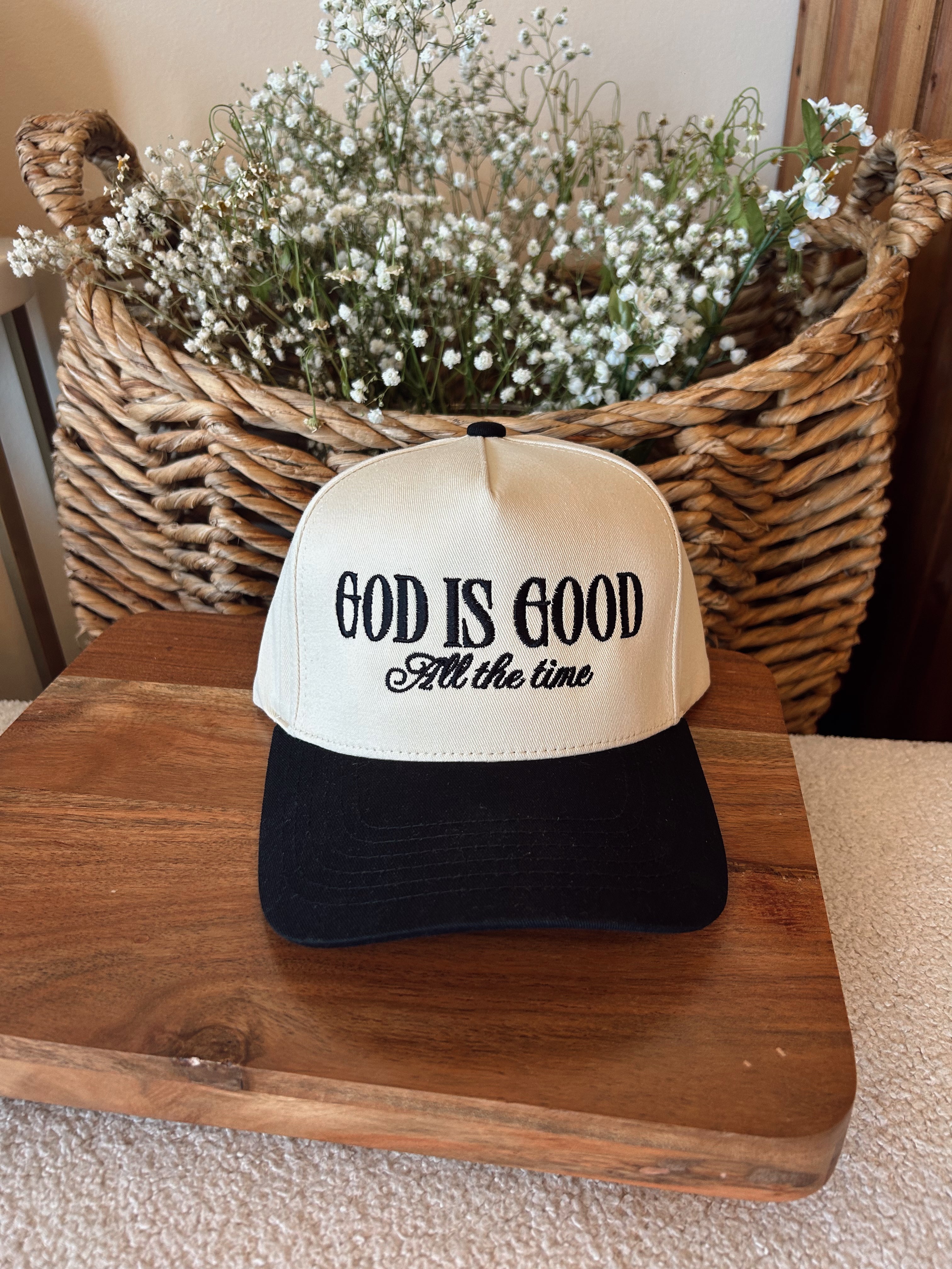God is Good hat Black