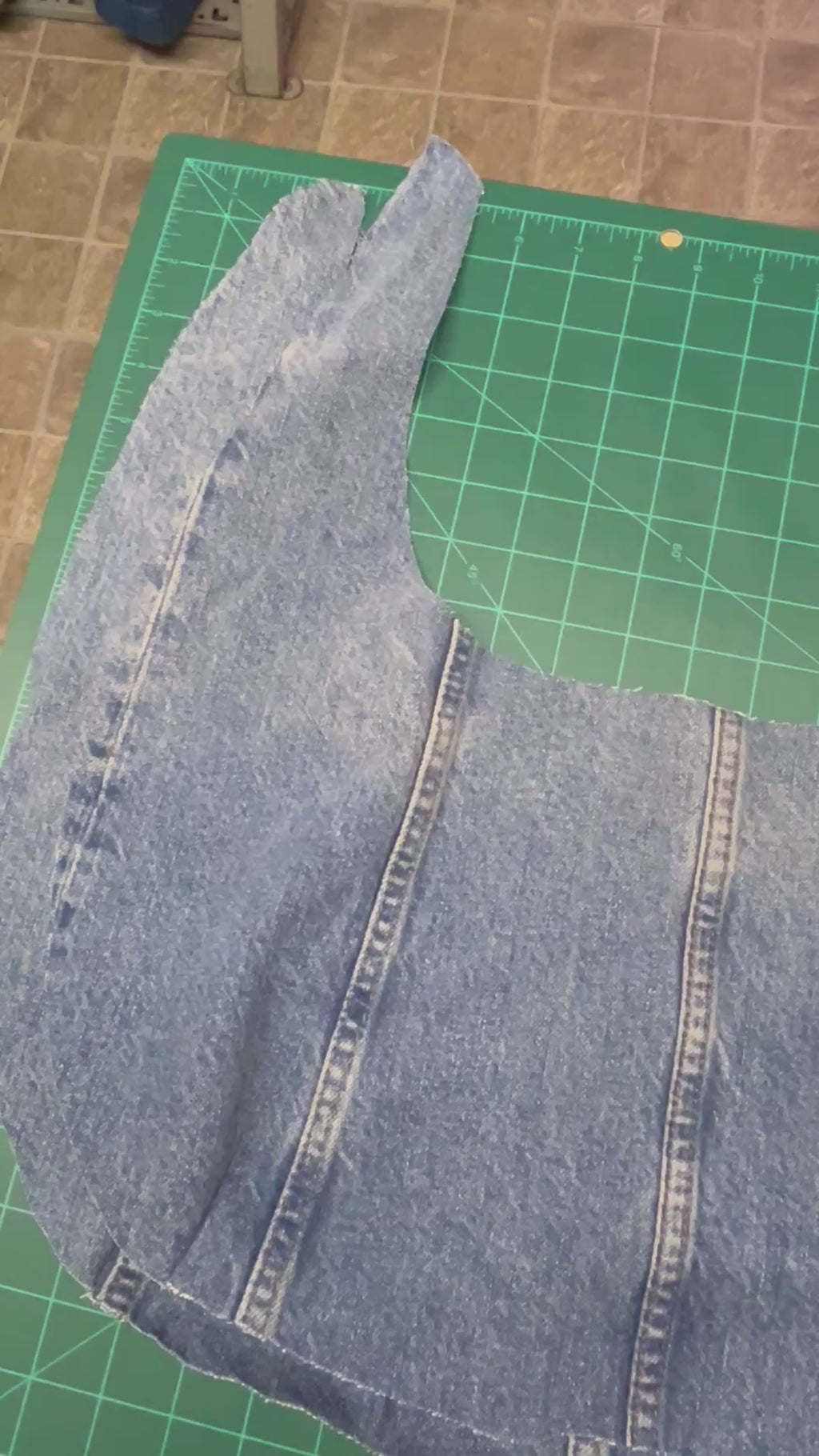 Denim hobo purse small