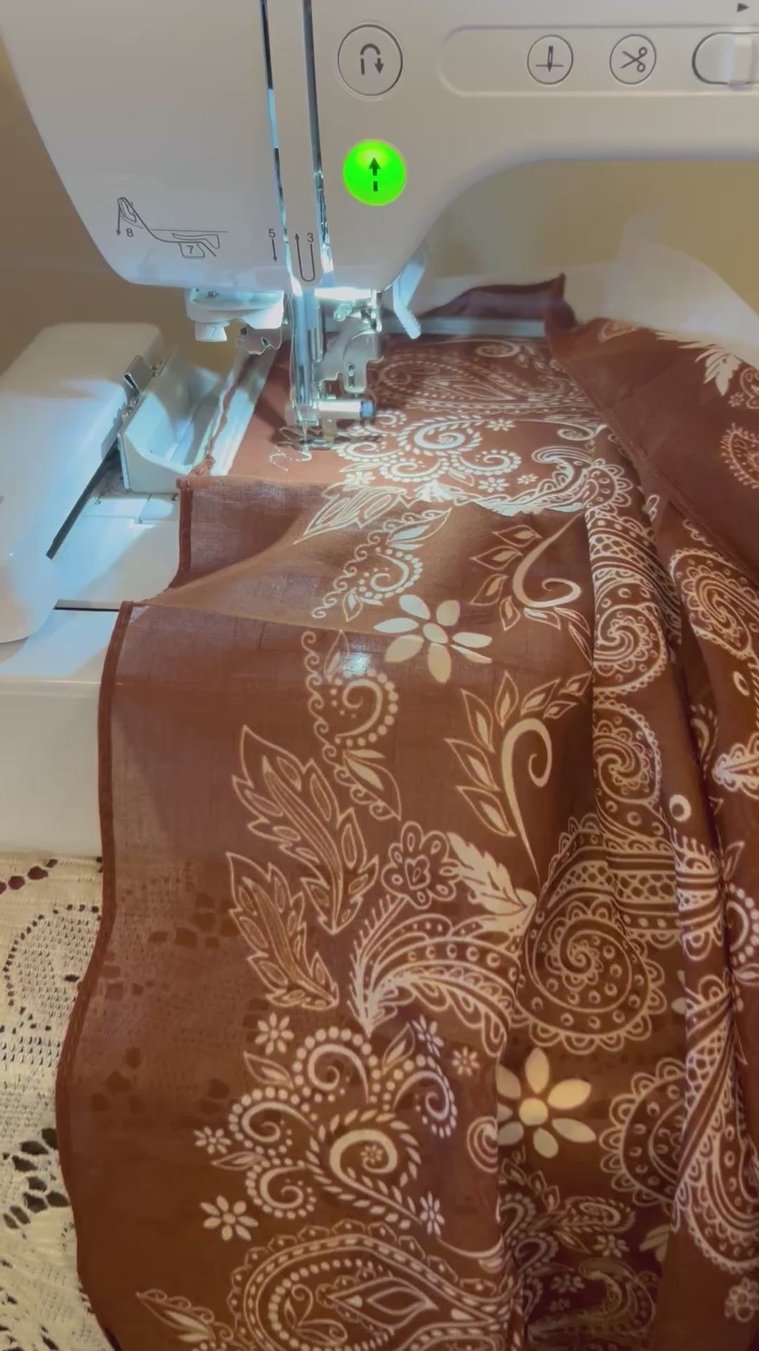 Rust personalized embroidered Bandana