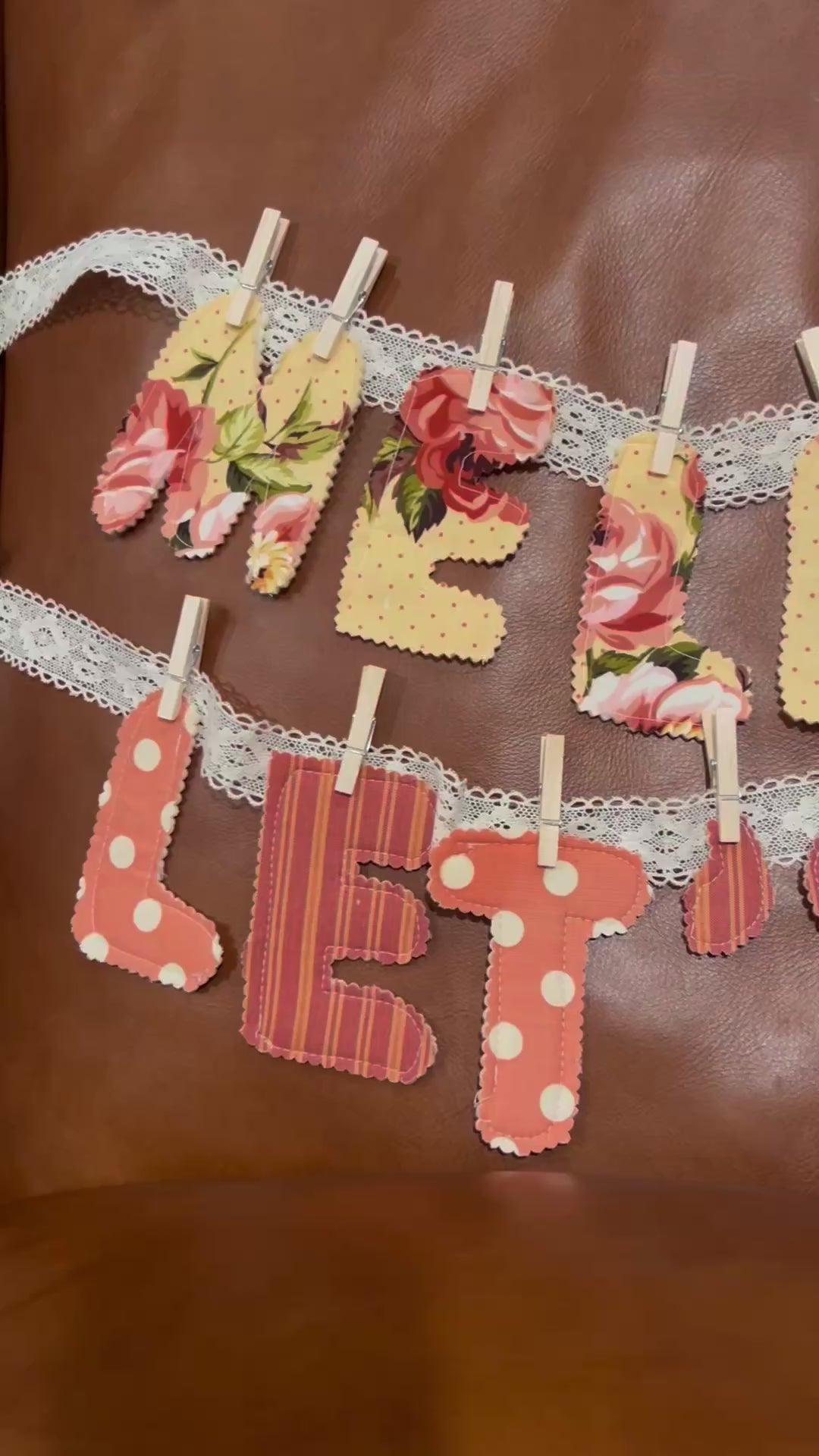 Name Banner Sewing class Beginner Friendly